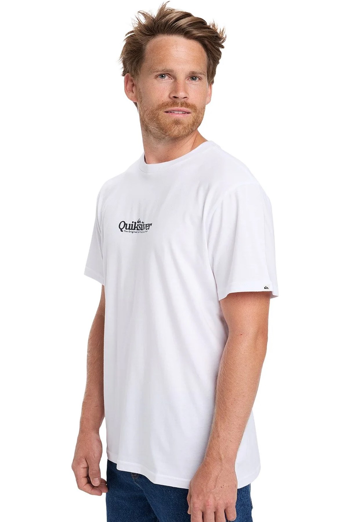 Quiksilver Fineline Erkek Tişört EQYZT08174-WBB0 Beyaz