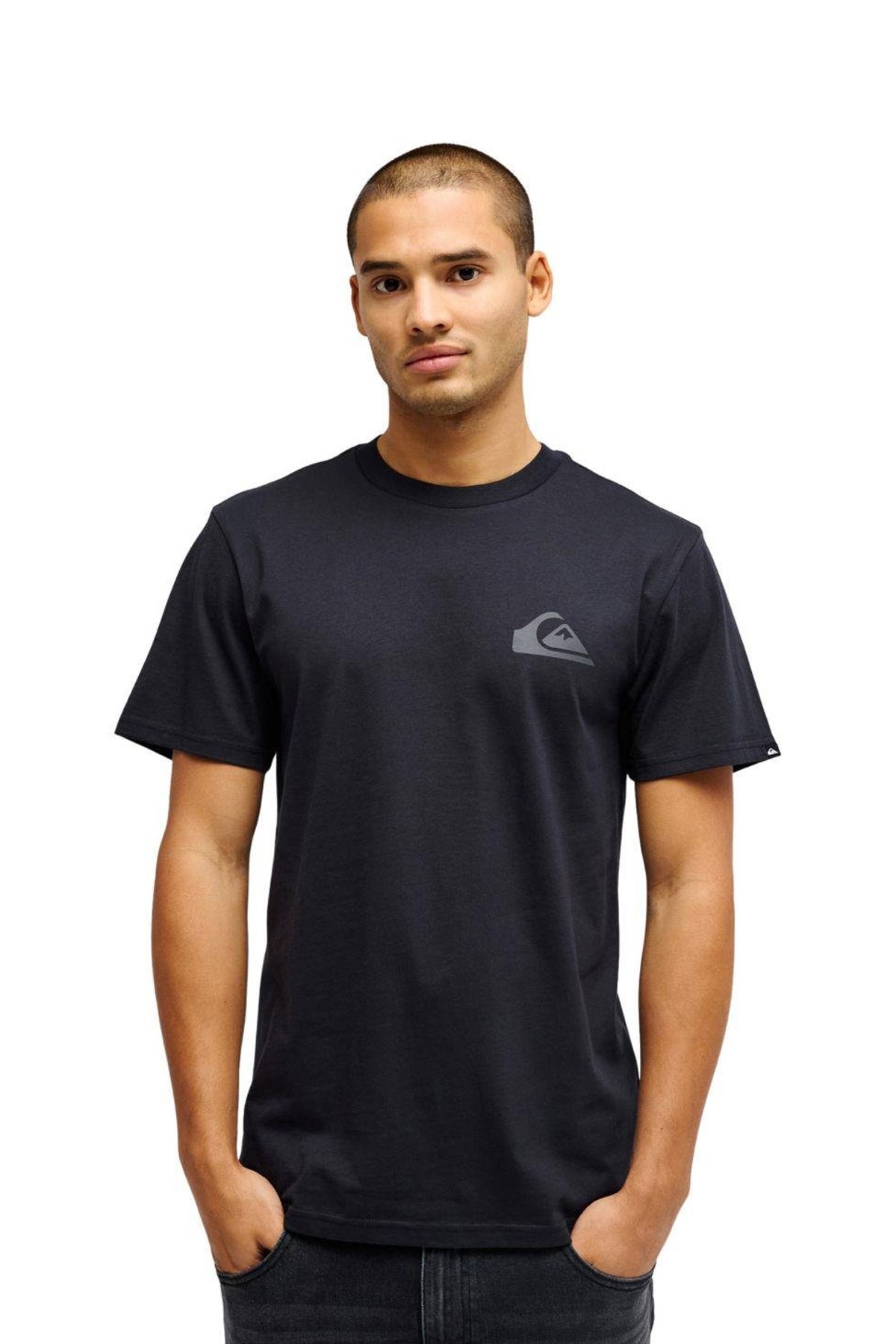 Quiksilver Ev Mini Logo Erkek Tişört EQYZT08181-11783 Antrasit