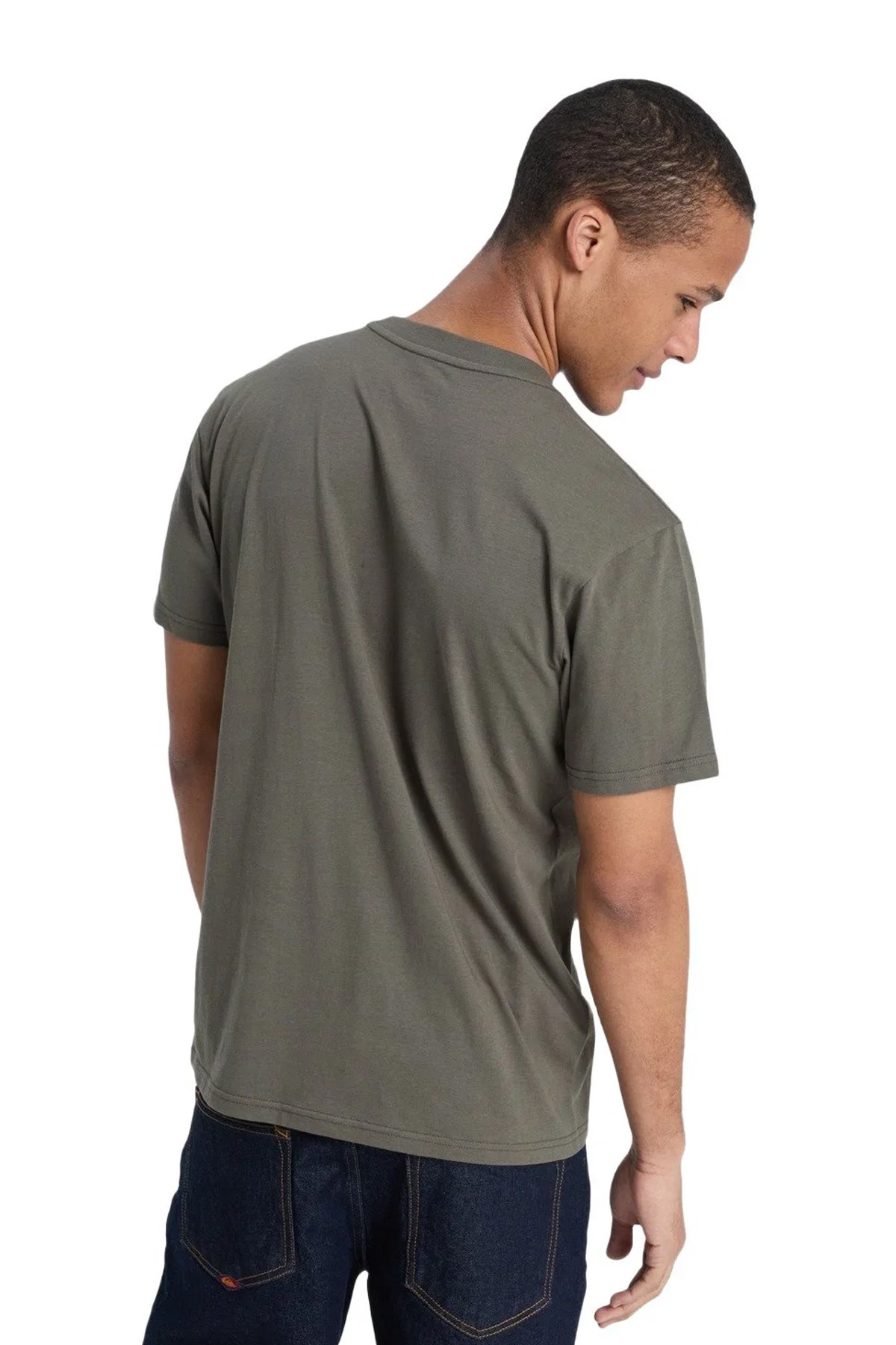 Quiksilver Ev Mini Logo Erkek Tişört EQYZT08181-6490 Haki