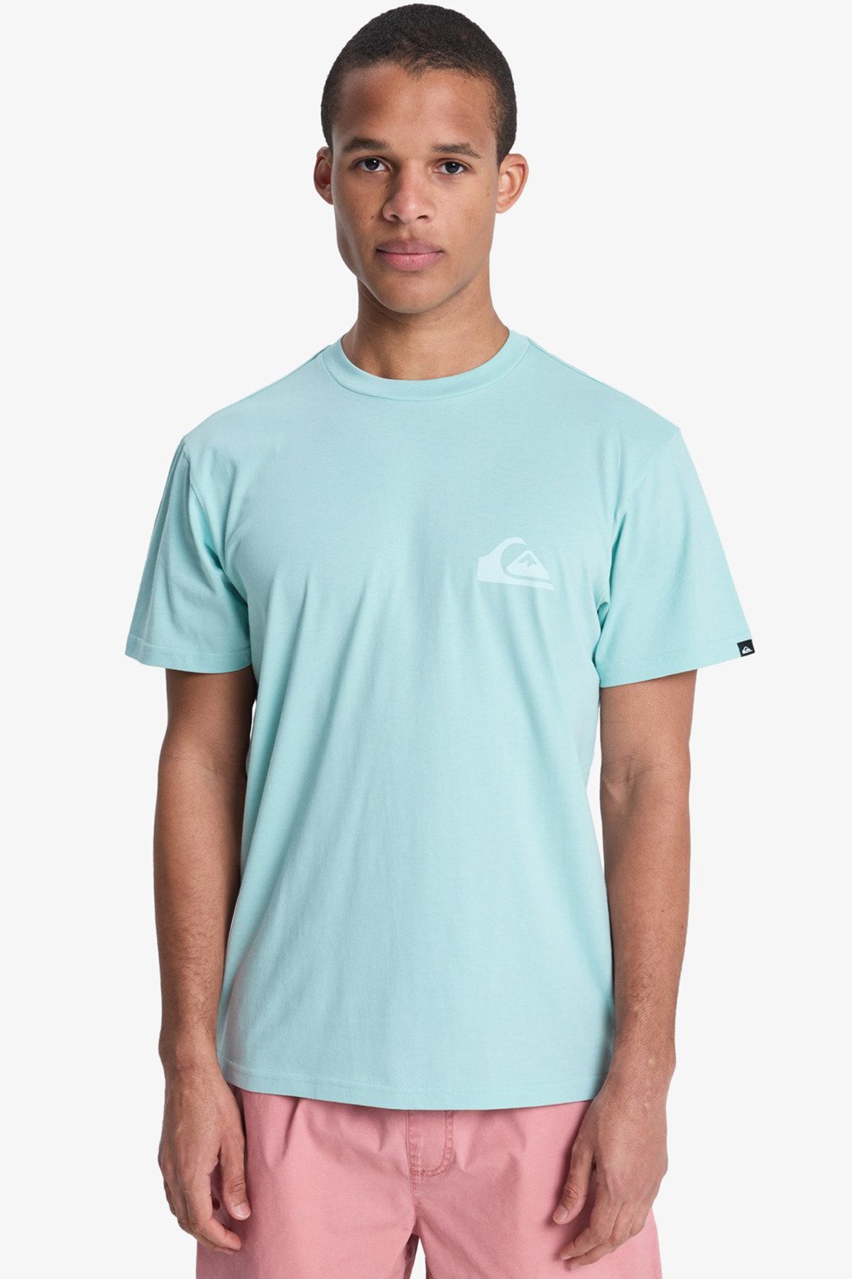 Quiksilver Ev Mini Logo Erkek Tişört EQYZT08181-BGA0 Mavi