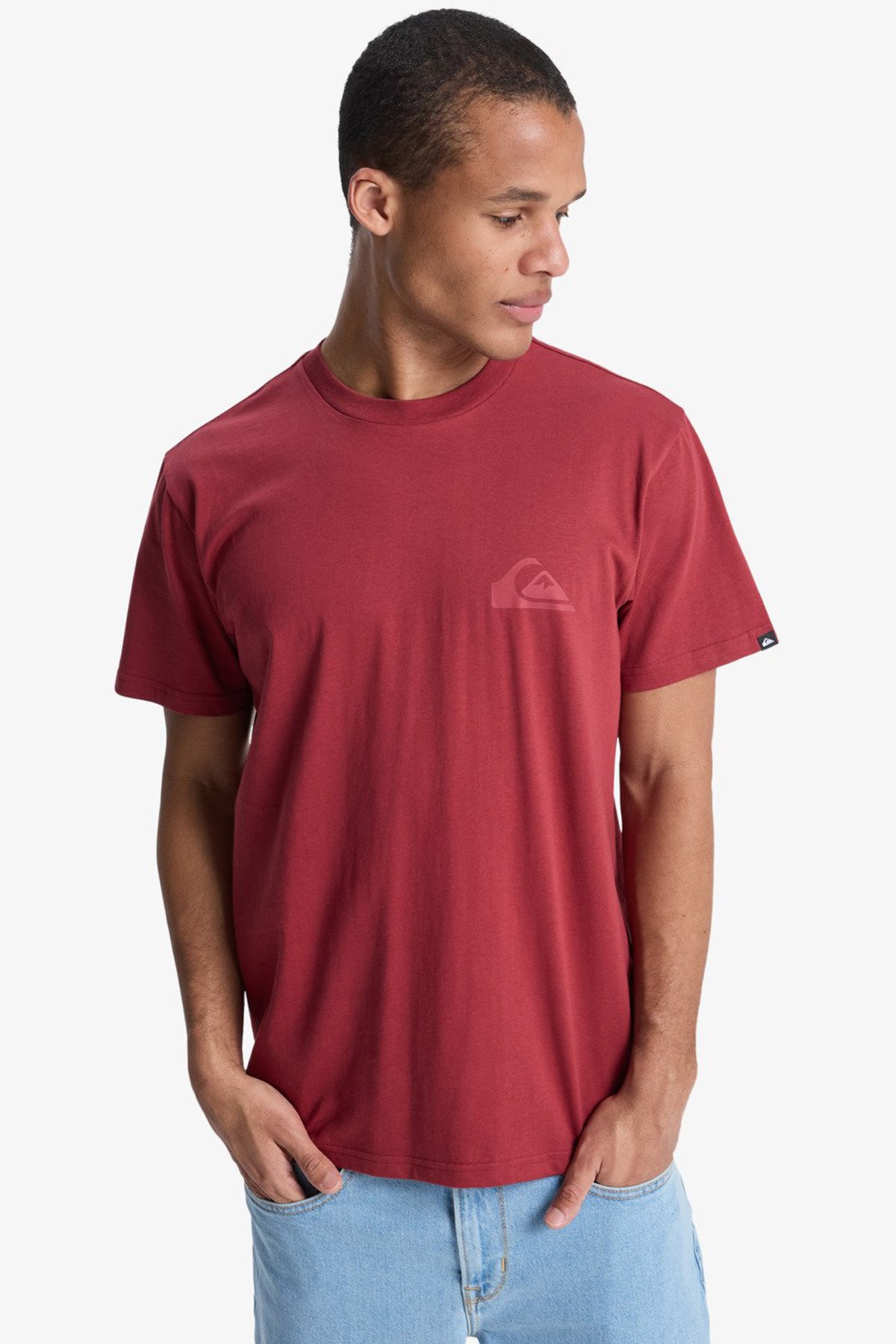 Quiksilver Ev Mini Logo Erkek Tişört EQYZT08181-RQZ0 Kırmızı