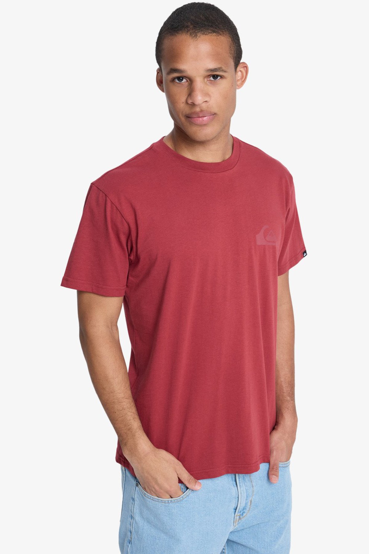 Quiksilver Ev Mini Logo Erkek Tişört EQYZT08181-RQZ0 Kırmızı