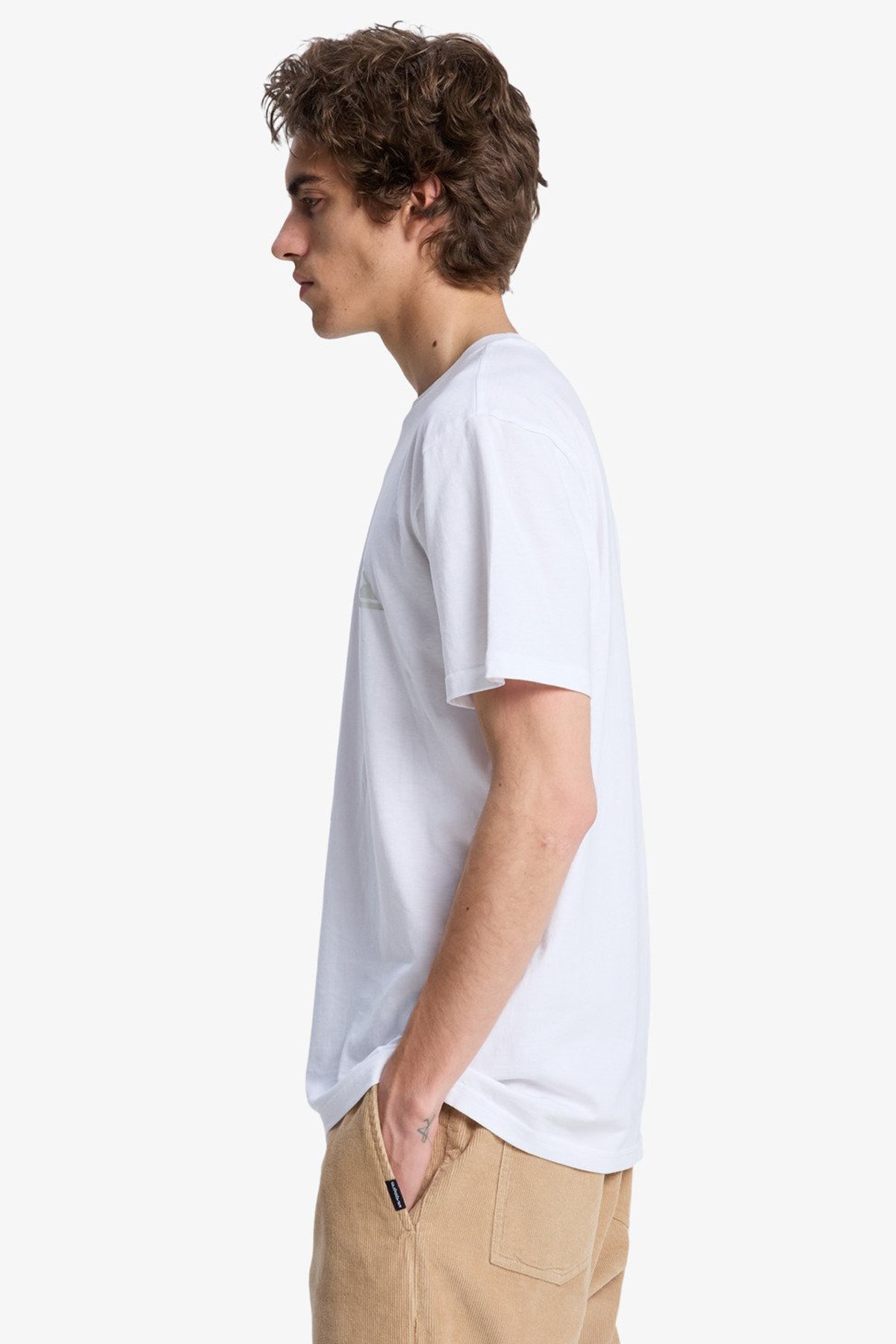 Quiksilver Ev Mini Logo Erkek Tişört EQYZT08181-WBB0 Beyaz