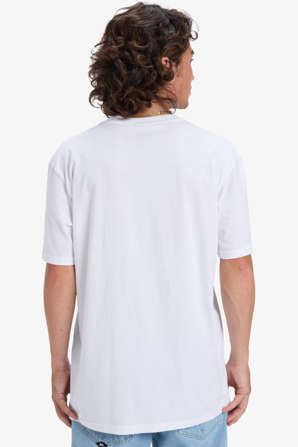 Quiksilver Ev Mini Logo Erkek Tişört EQYZT08181-WBB0 Beyaz