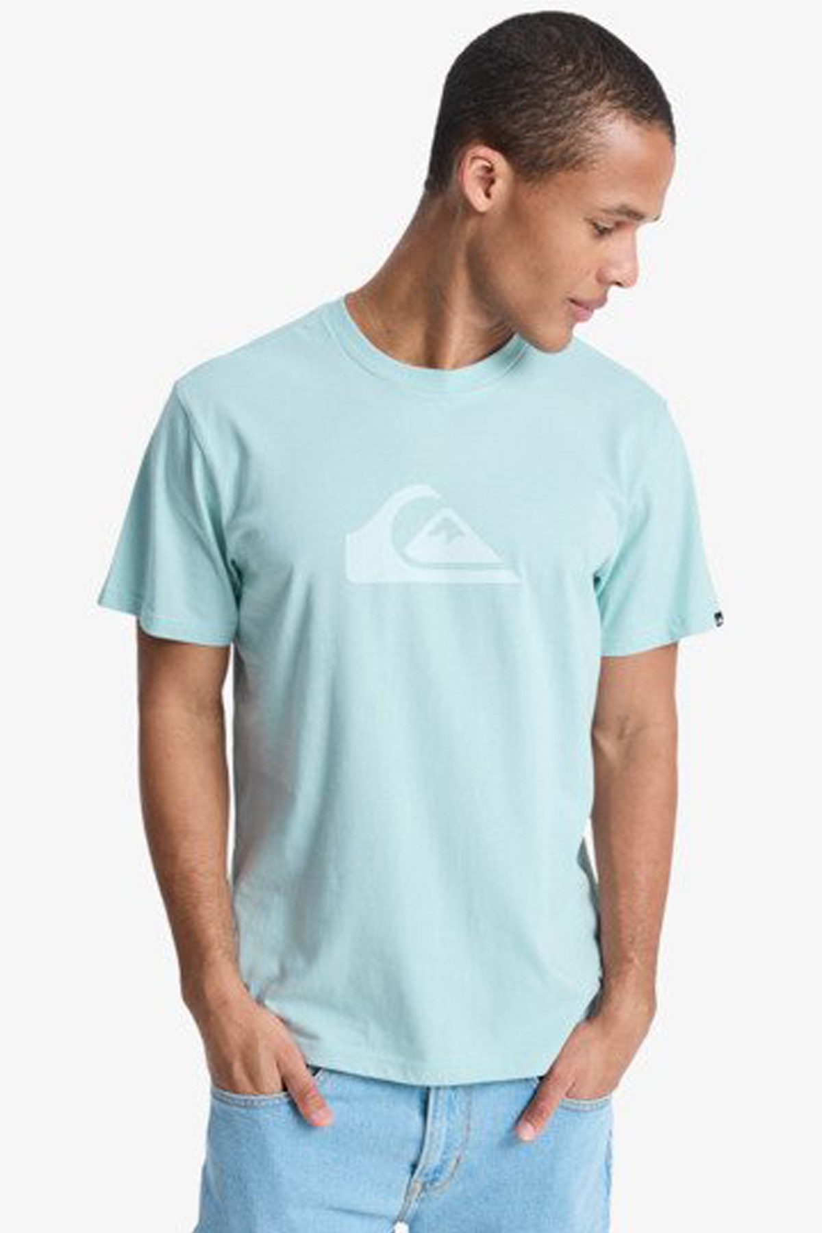 Quiksilver Ev Comp Logo Erkek Tişört EQYZT08182-BGA0 Mavi