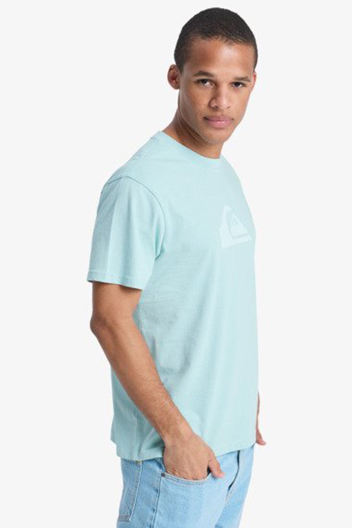 Quiksilver Ev Comp Logo Erkek Tişört EQYZT08182-BGA0 Mavi