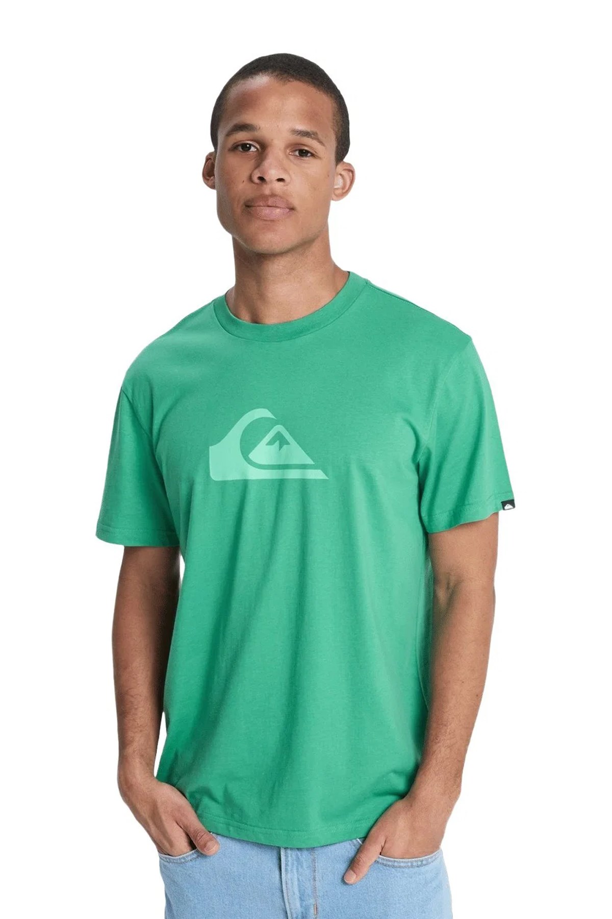 Quiksilver Ev Comp Logo Erkek Tişört EQYZT08182-GNZ0 Yeşil