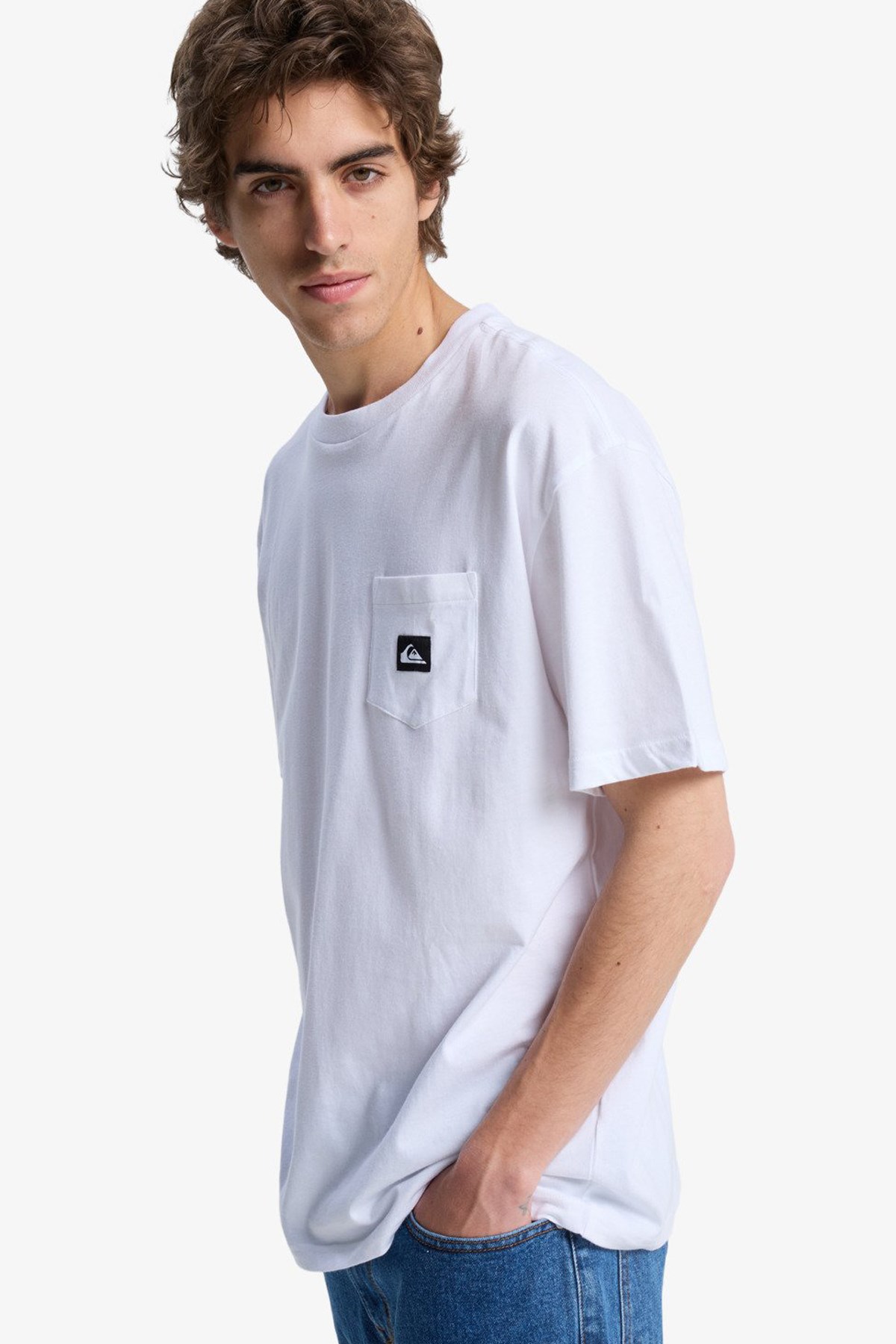 Quiksilver Salt Water Pock Erkek Tişört EQYZT08205-WBB0 Beyaz