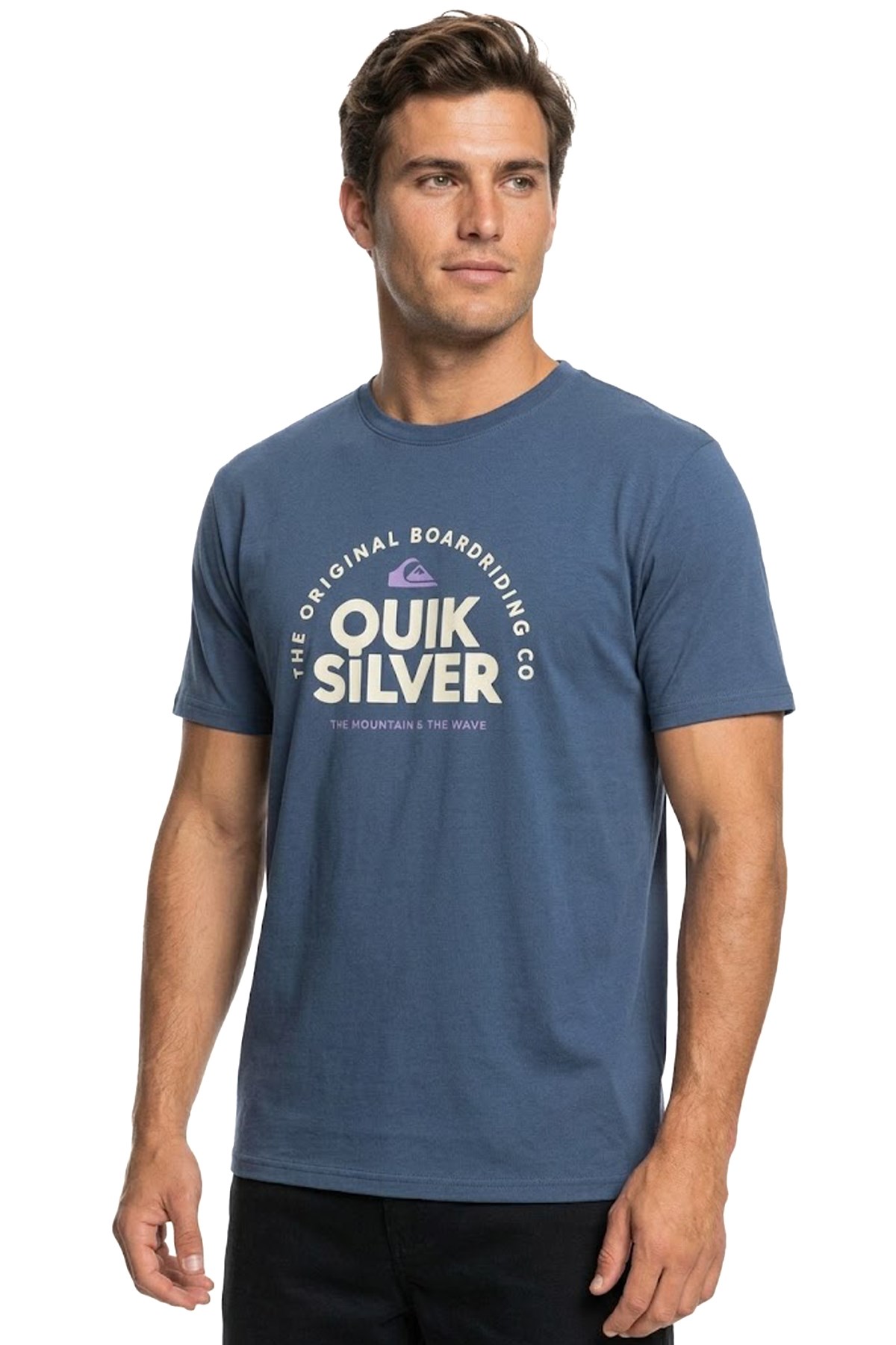 Quiksilver Fundamental Erkek Tişört EQYZT08260-6800 Lacivert