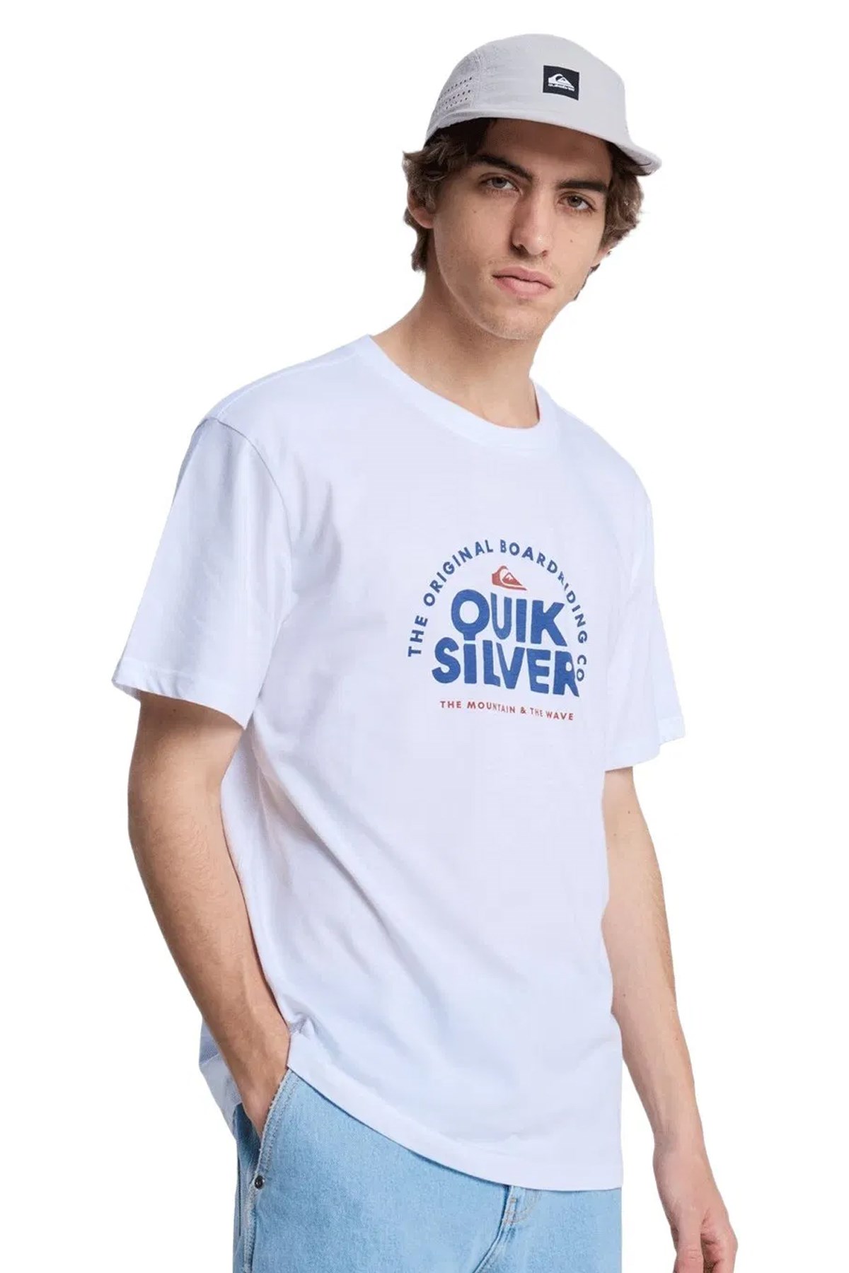 Quiksilver Fundamental Erkek Tişört EQYZT08260-WBB0 Beyaz