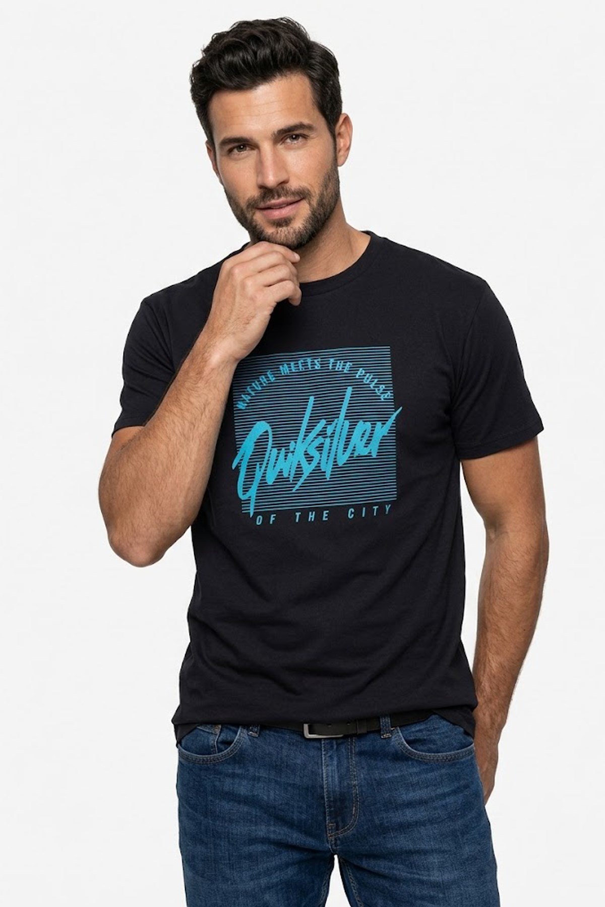 Quiksilver Retro Mood Erkek Tişört EQYZT08261-11783 Antrasit