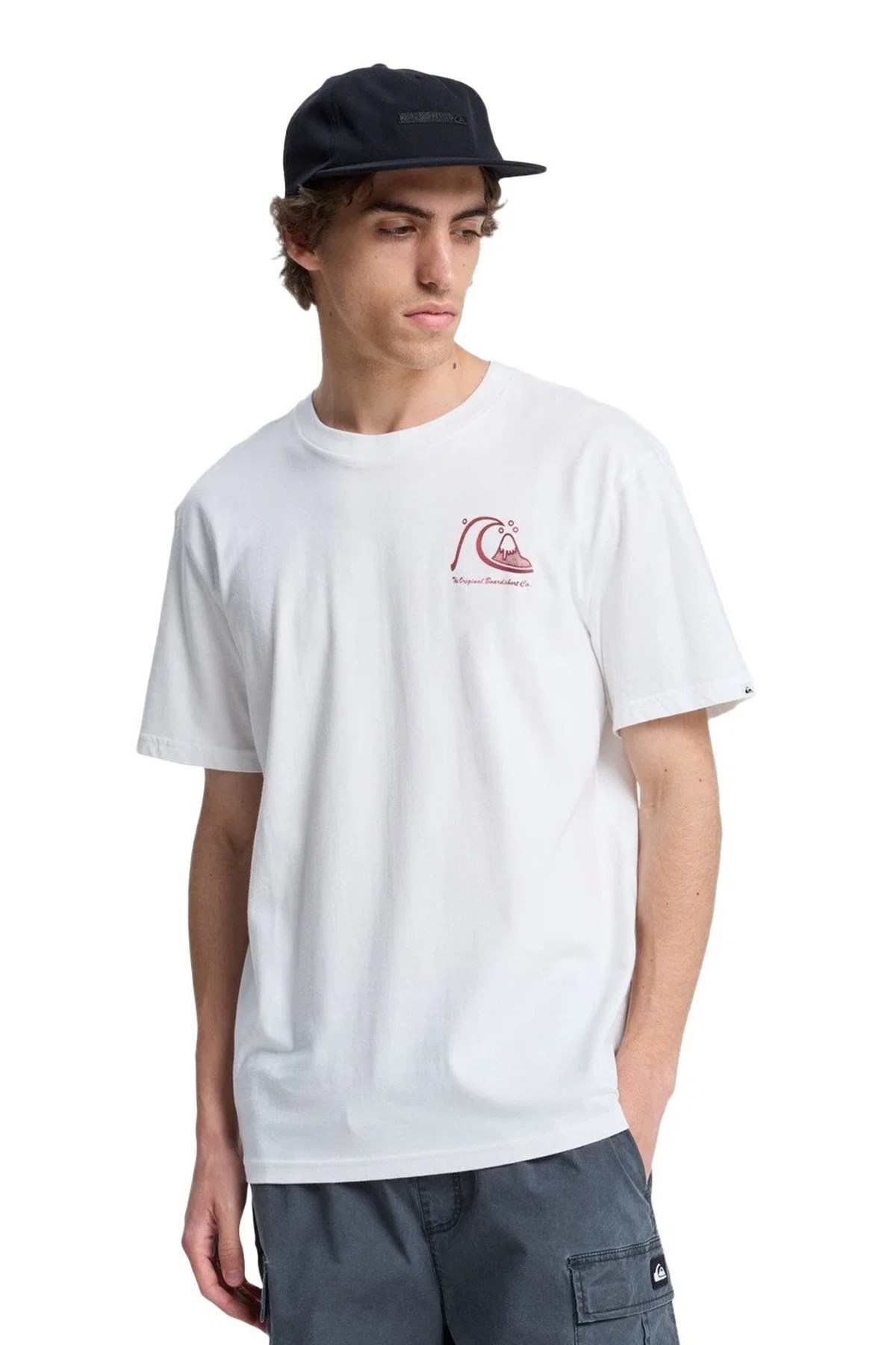 Quiksilver Evo Original Erkek Tişört EQYZT08263-15078 Beyaz