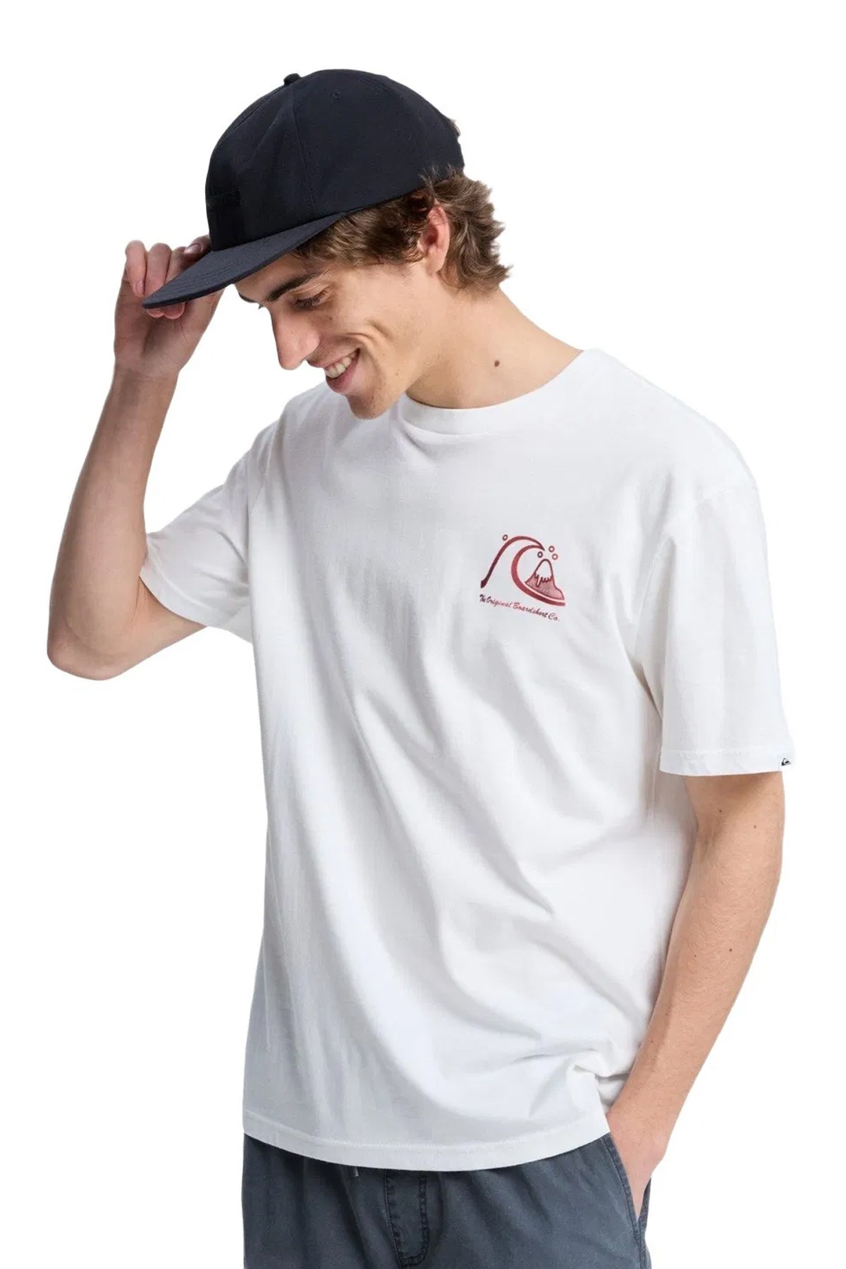 Quiksilver Evo Original Erkek Tişört EQYZT08263-15078 Beyaz