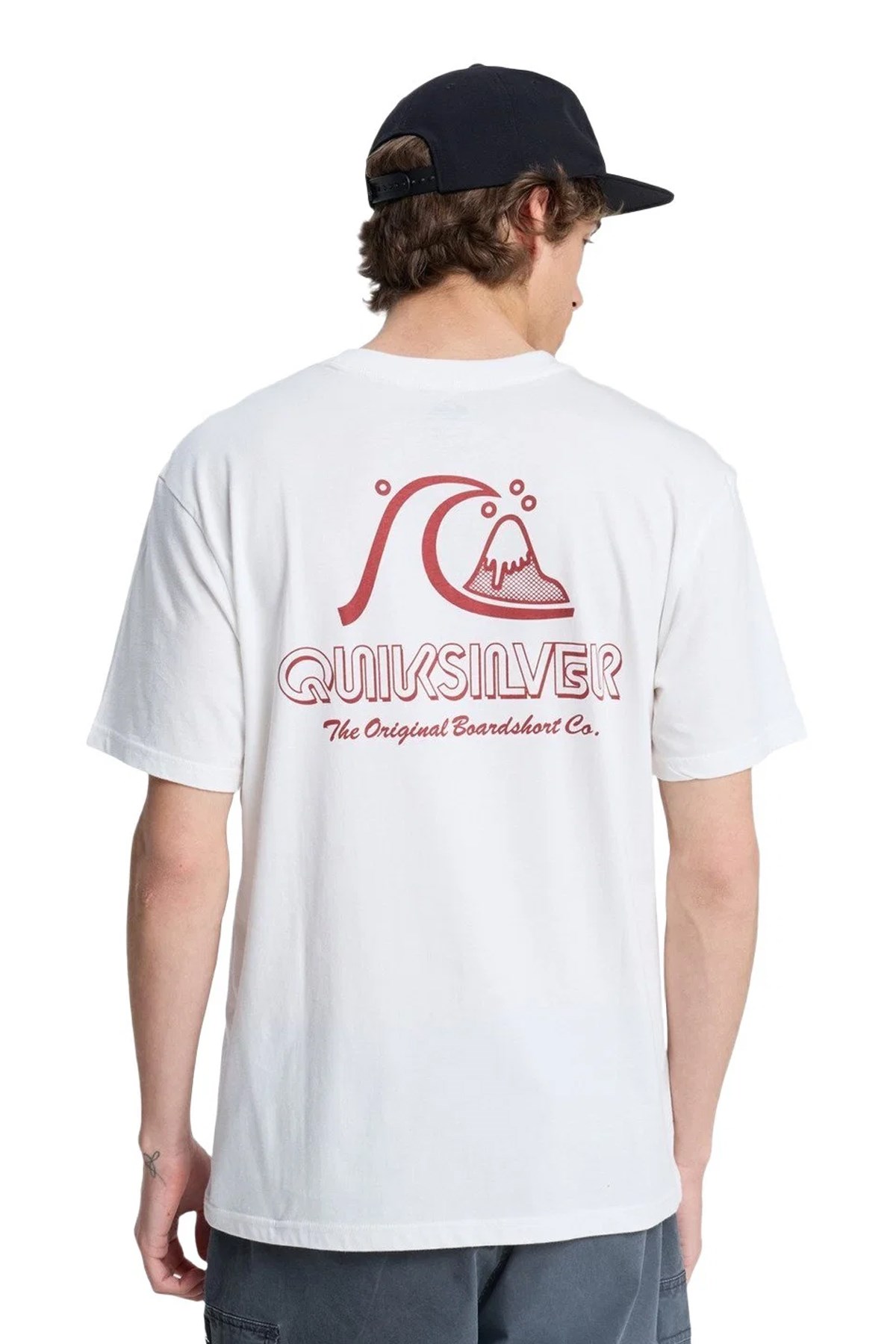 Quiksilver Evo Original Erkek Tişört EQYZT08263-15078 Beyaz