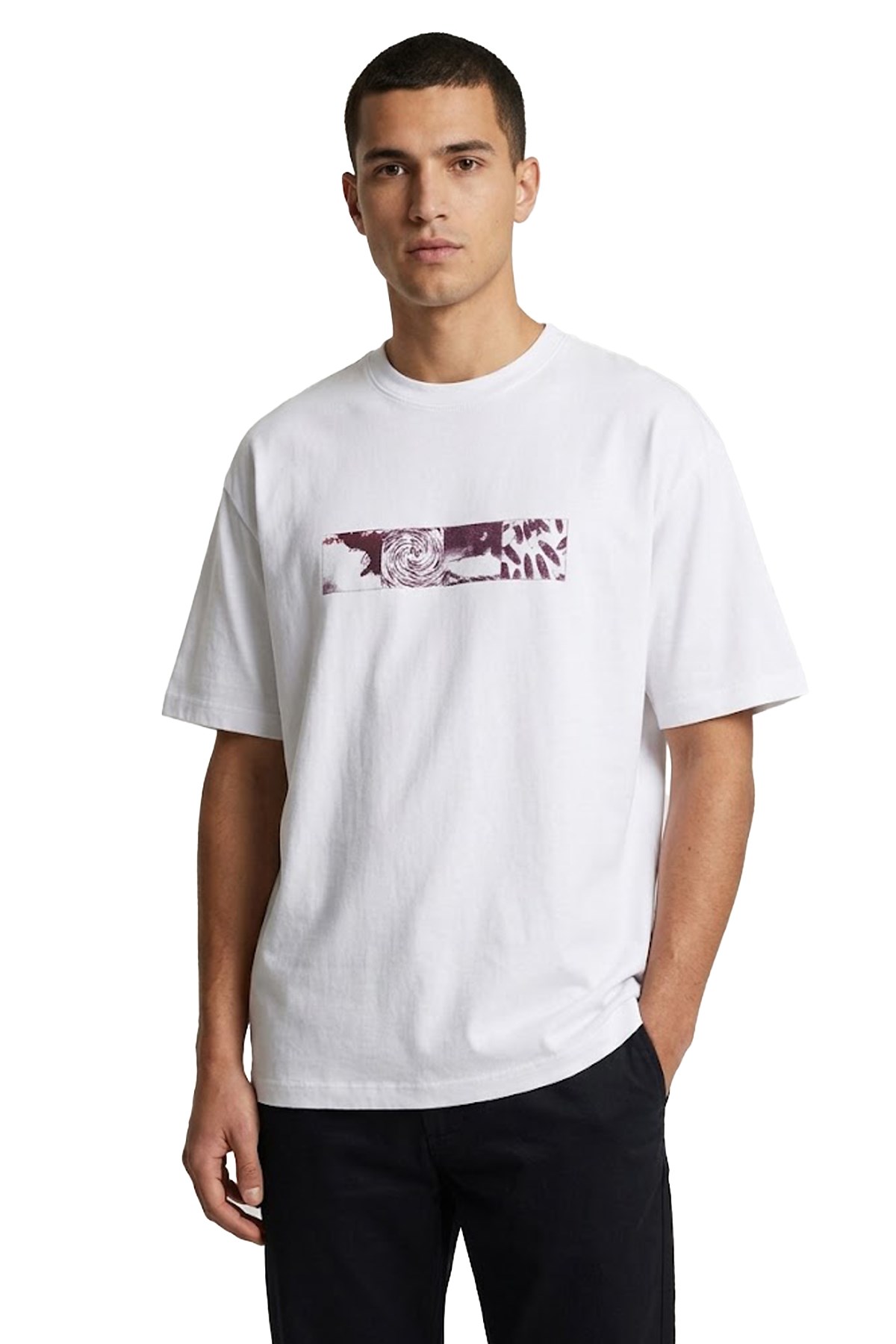 Quiksilver Mercury Vortex Erkek Tişört EQYZT08269-WBB0 Beyaz