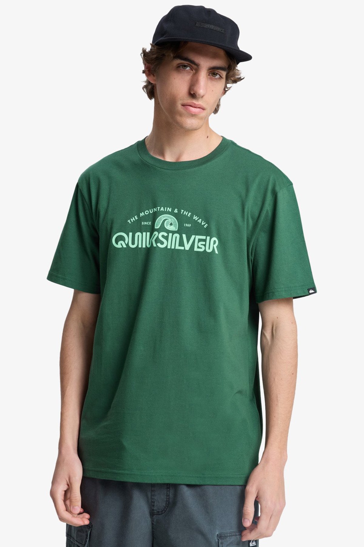 Quiksilver Ev Vista Erkek Tişört EQYZT08287-GRT0 Yeşil