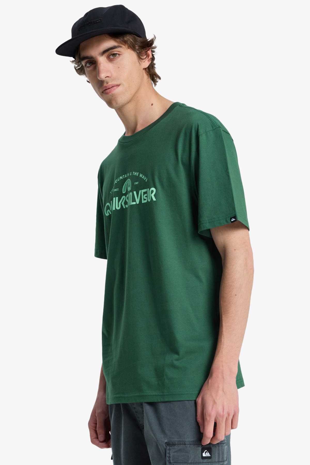 Quiksilver Ev Vista Erkek Tişört EQYZT08287-GRT0 Yeşil