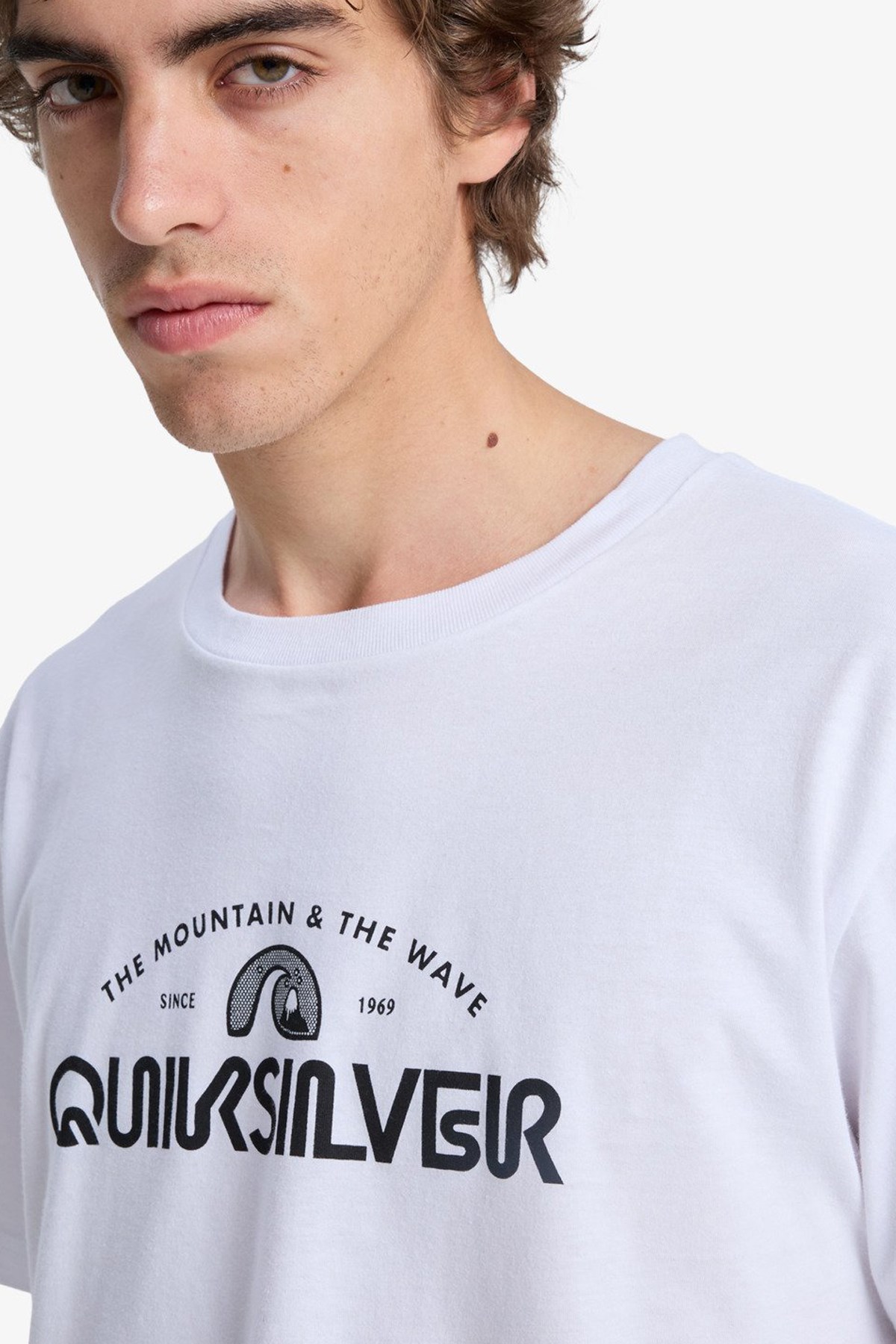 Quiksilver Ev Vista Erkek Tişört EQYZT08287-WBB0 Beyaz