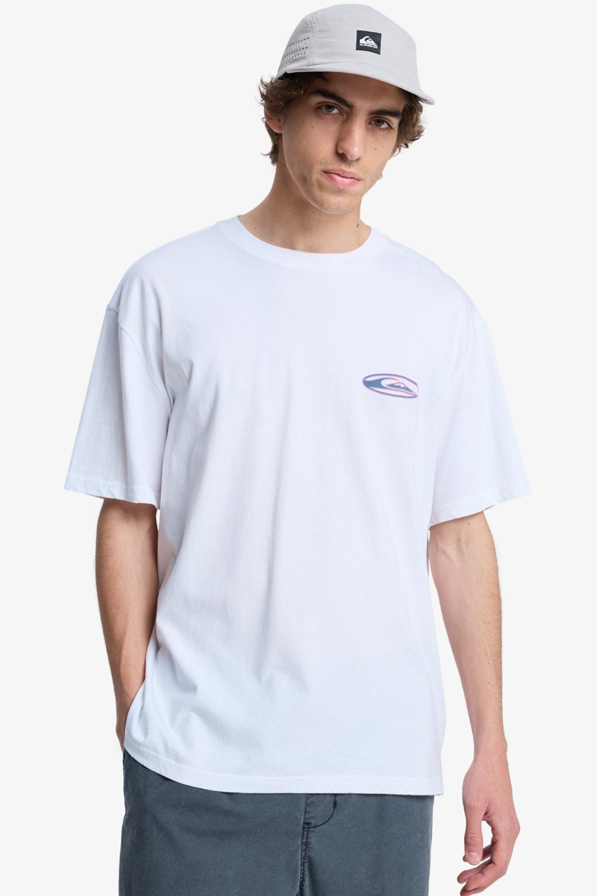 Quiksilver Quikglobe Erkek Tişört EQYZT08295-WBB0 Beyaz