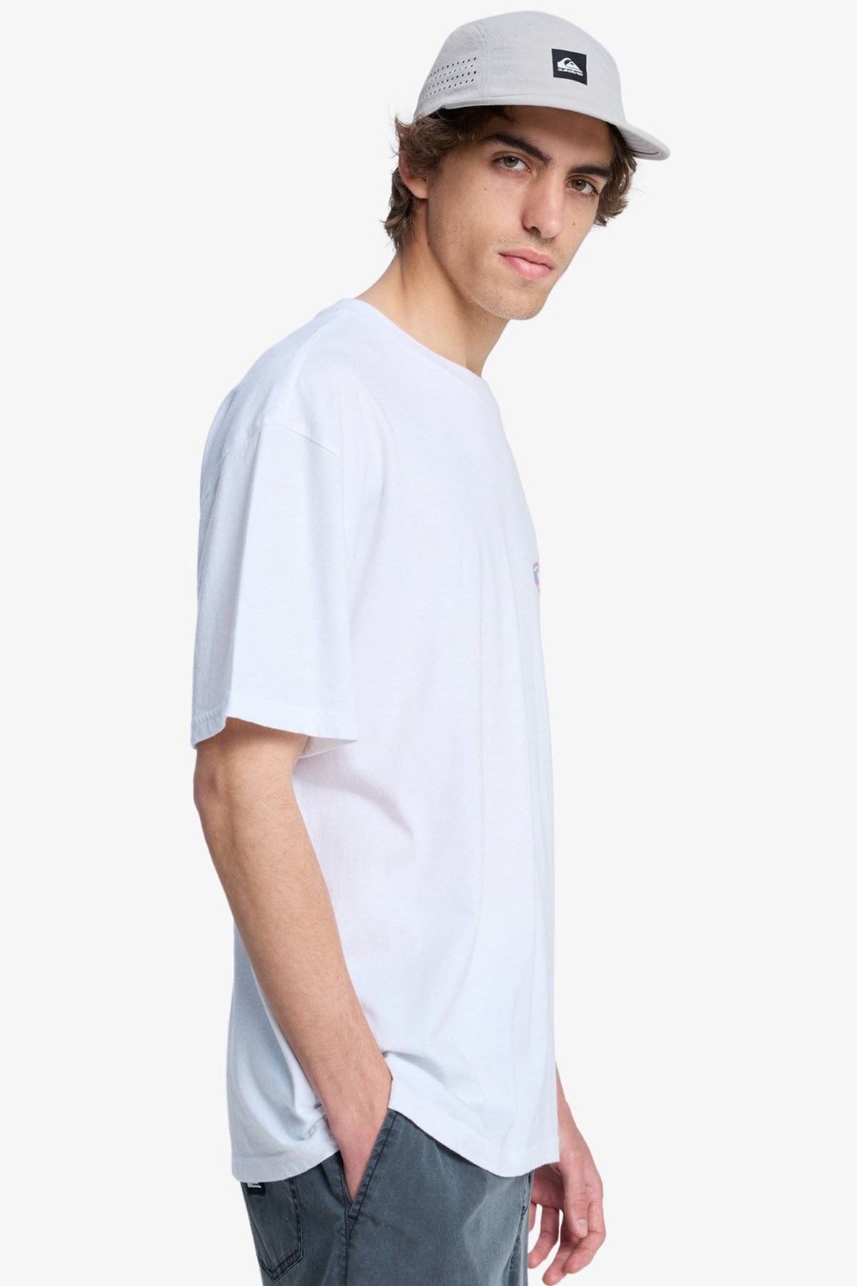 Quiksilver Quikglobe Erkek Tişört EQYZT08295-WBB0 Beyaz
