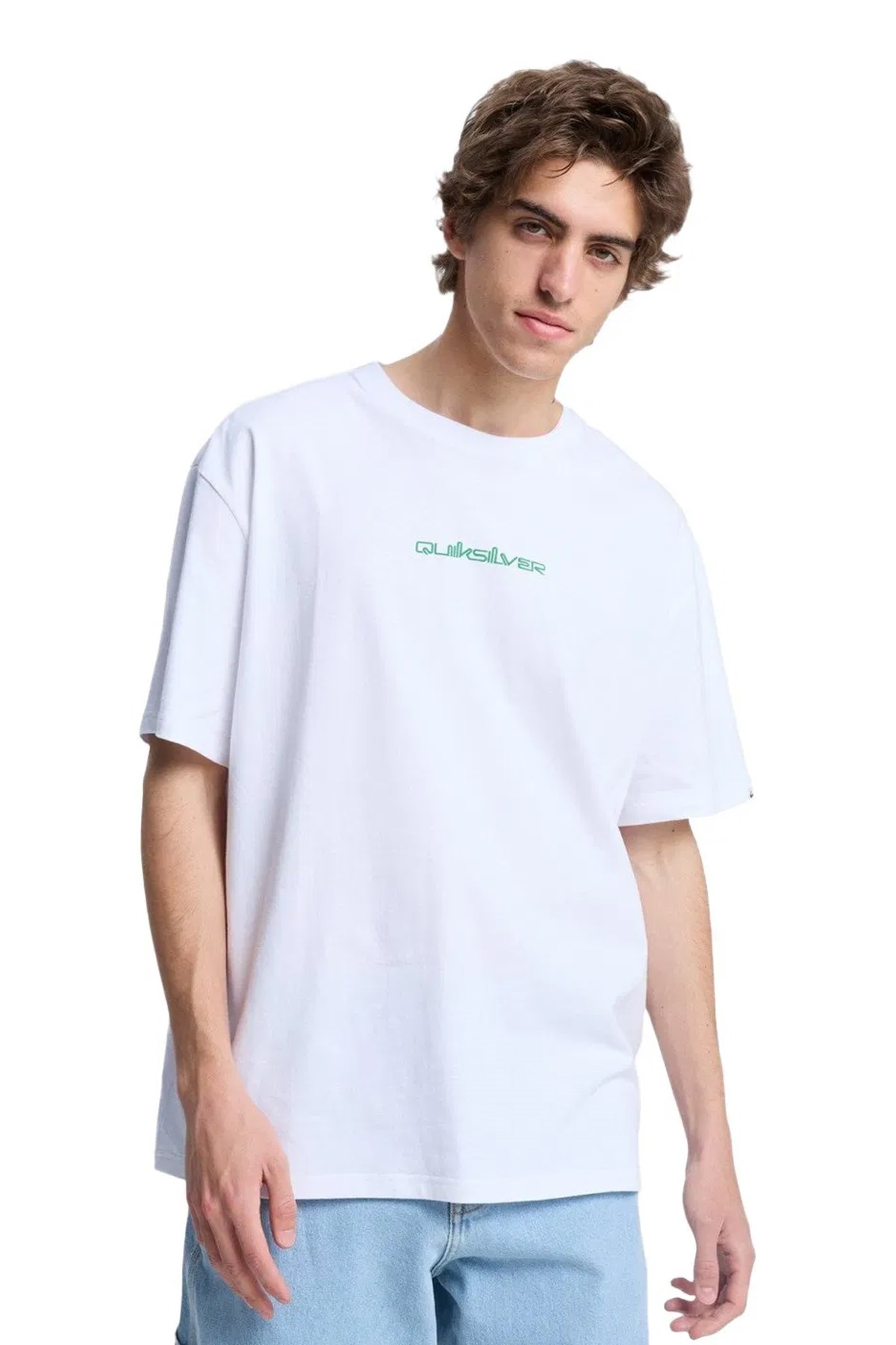 Quiksilver Fractured Erkek Tişört EQYZT08299-WBB0 Beyaz