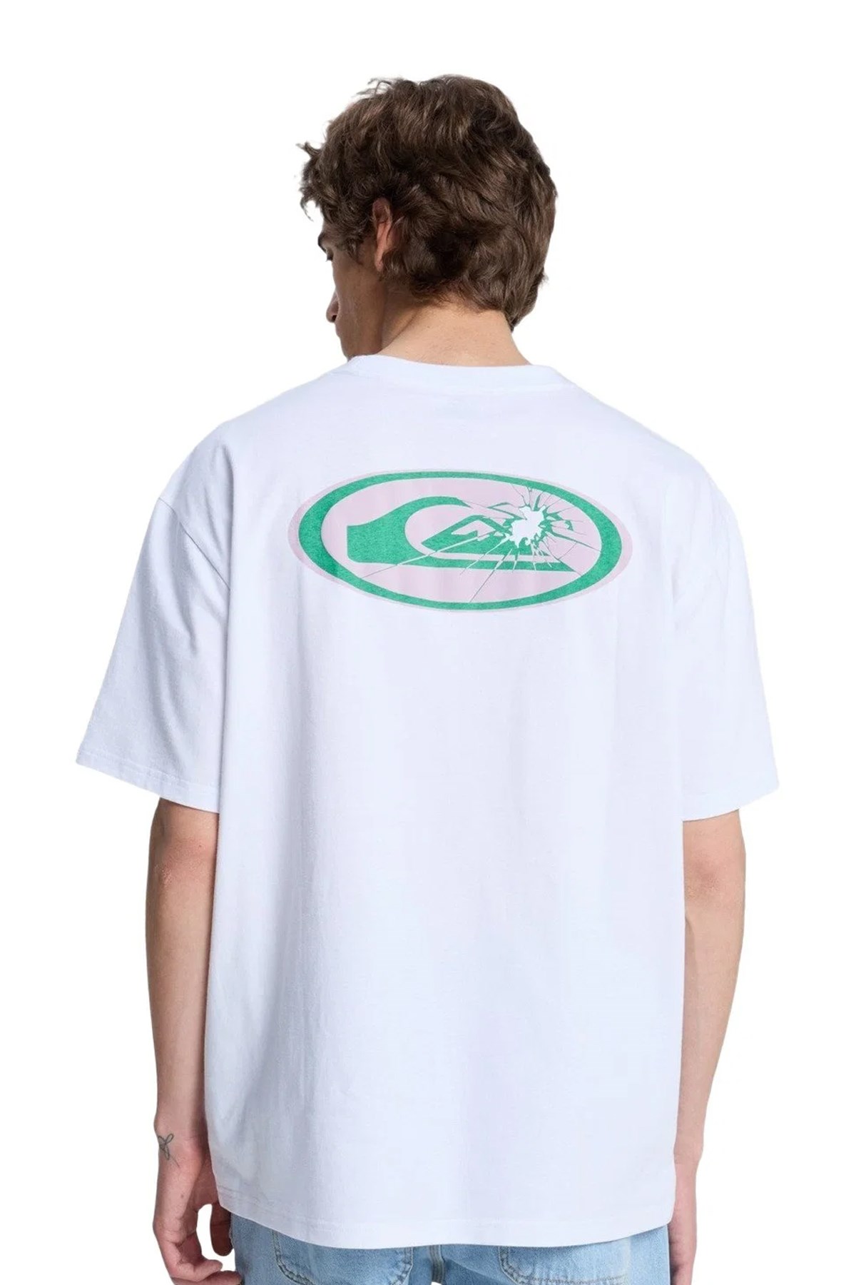 Quiksilver Fractured Erkek Tişört EQYZT08299-WBB0 Beyaz