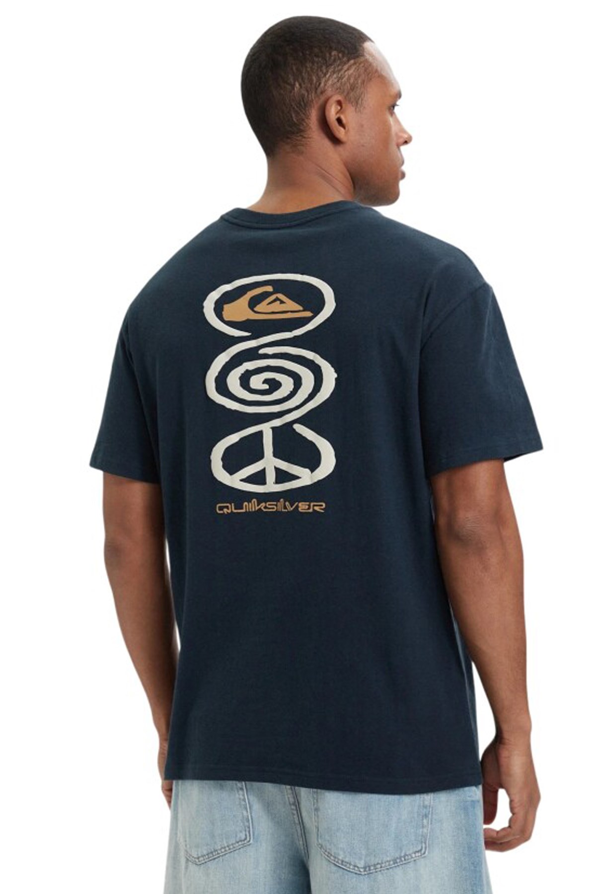 Quiksilver Harmony Spiral Erkek Tişört EQYZT08304-6800 Lacivert
