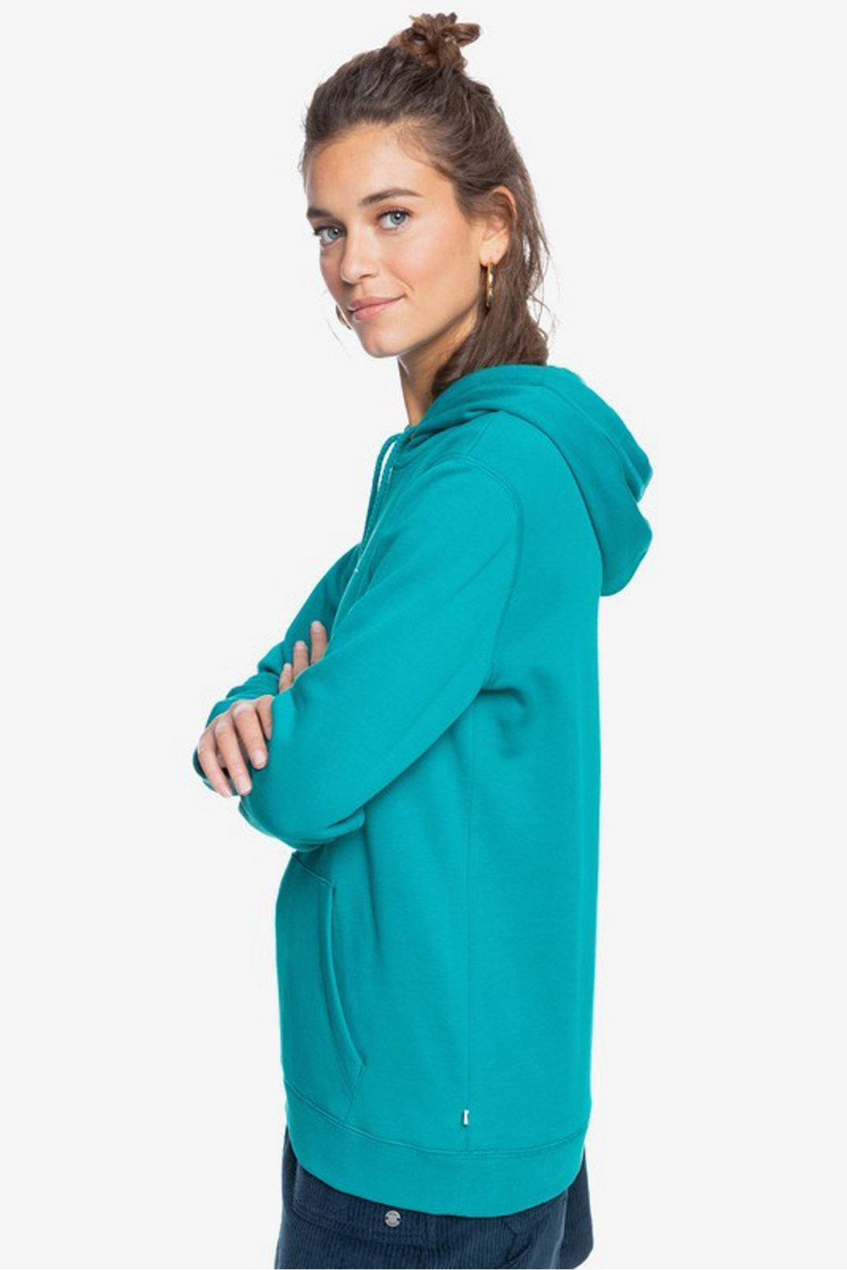 Roxy Day Breaks Kadın Kapşonlu Sweatshirt ERJFT04483-19759 Turkuaz