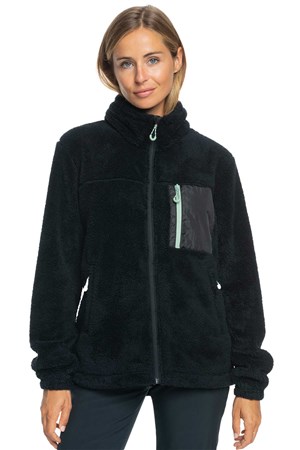 Roxy Alabama Full Zip Kadın Polar Ceket ERJFT04708-KVJ0 Antrasit