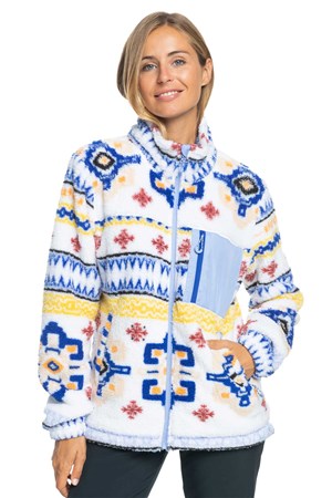 Roxy Alabama Full Zip Kadın Polar Ceket ERJFT04708-WBBC