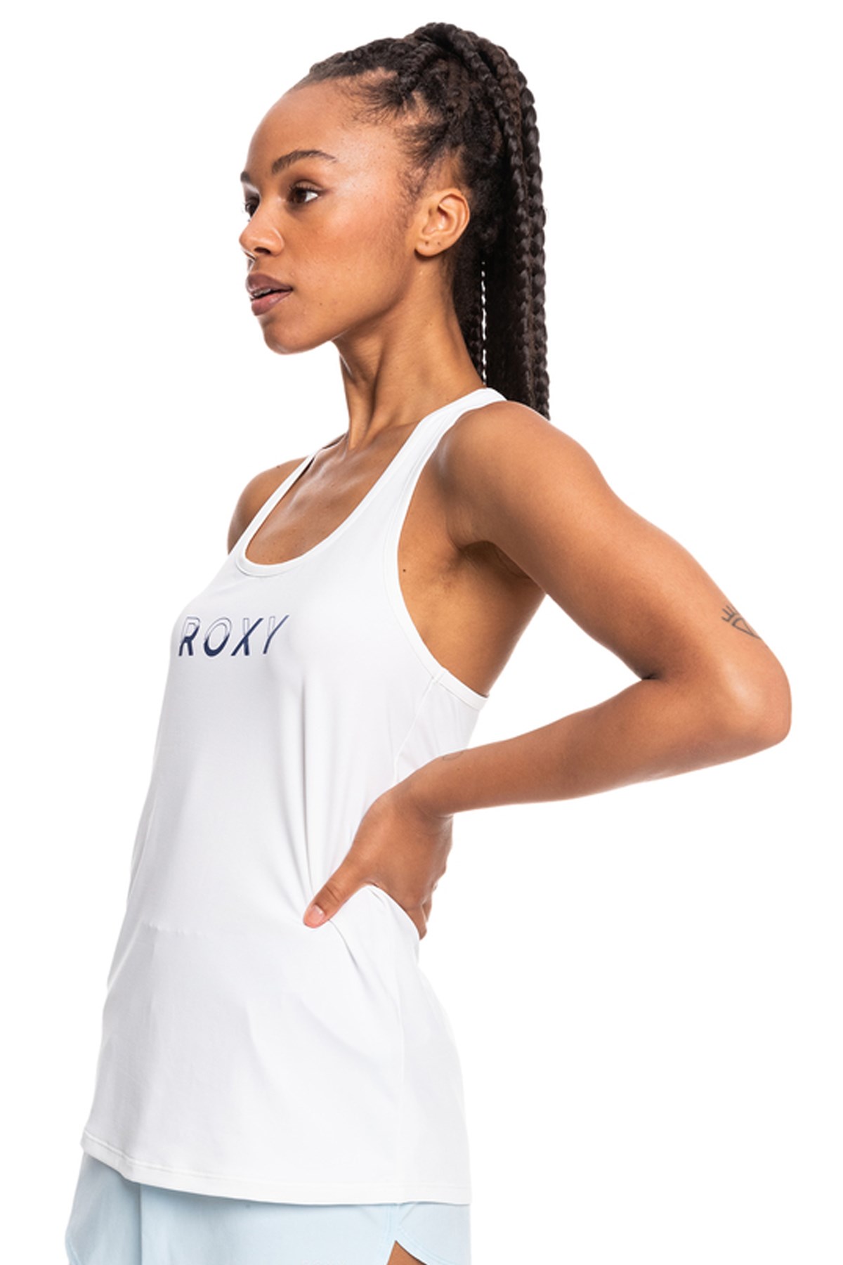 Roxy Rock Non Stop Kadın Tank Top ERJKT03876-WBB0 Beyaz