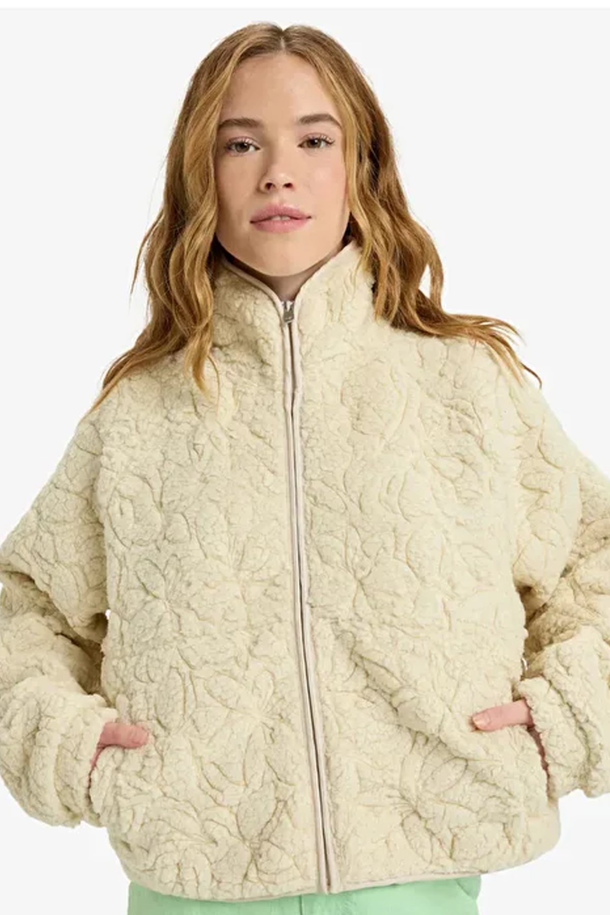 Roxy Blurry Cloud Kadın Polar Ceket ERJPF03212-6795 Bej