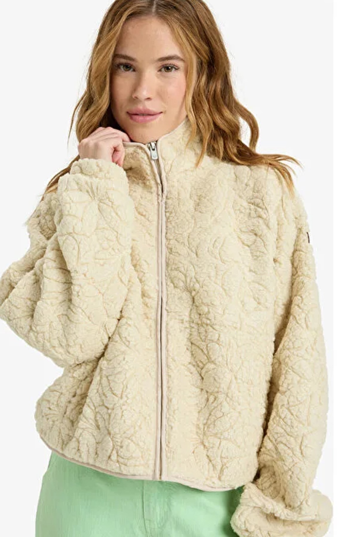 Roxy Blurry Cloud Kadın Polar Ceket ERJPF03212-6795 Bej