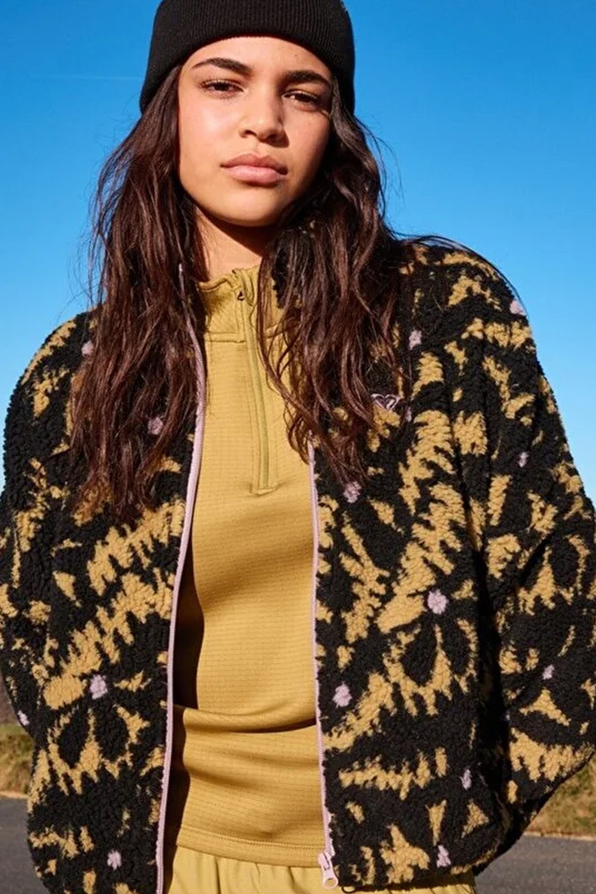 Roxy Boundless Spirit Kadın Polar Ceket ERJPF03220-6455 Antrasit