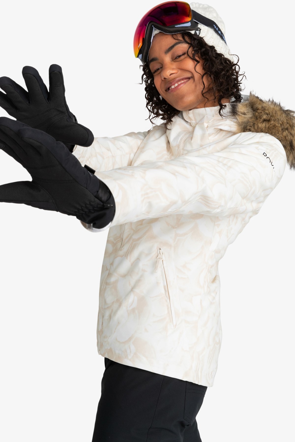 Roxy Jet Ski Jk Kadın Kayak Montu ERJTJ03429-WBS1 Beyaz