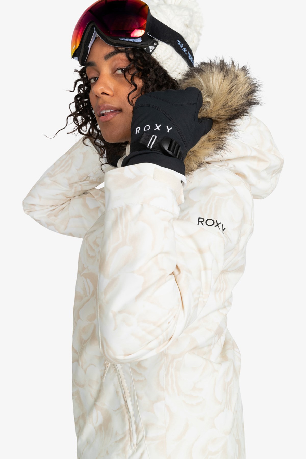 Roxy Jet Ski Jk Kadın Kayak Montu ERJTJ03429-WBS1 Beyaz