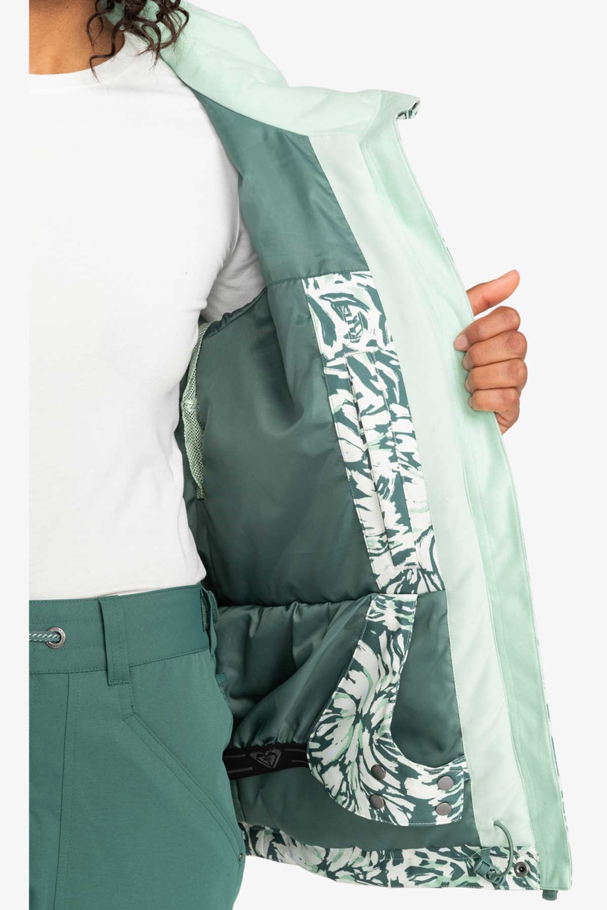 Roxy Jetty Jk Kadın Kayak Montu ERJTJ03433-BPG1 Yeşil