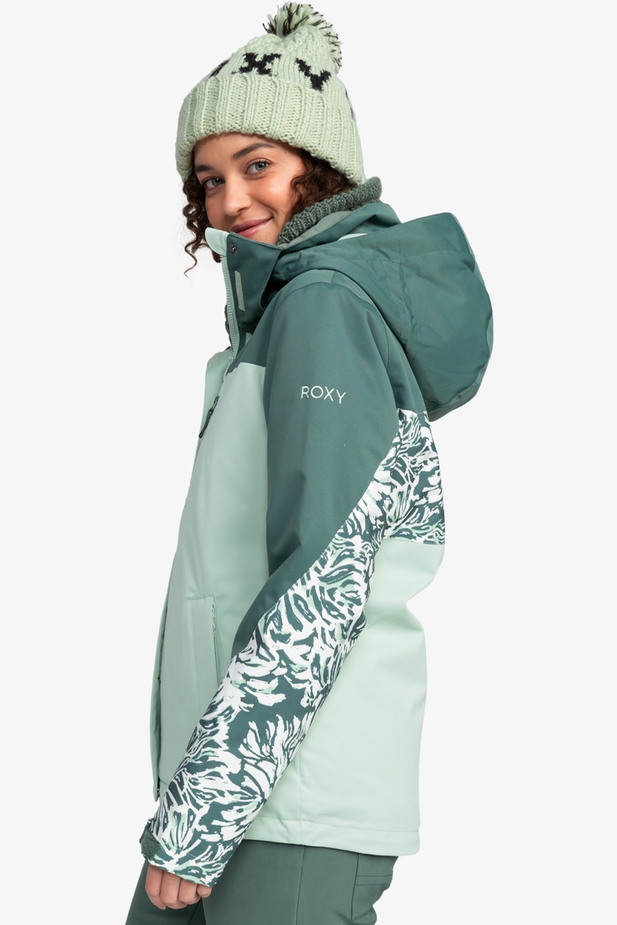 Roxy Jetty Block Jk Kadın Kayak Montu ERJTJ03434-BPG1 Yeşil