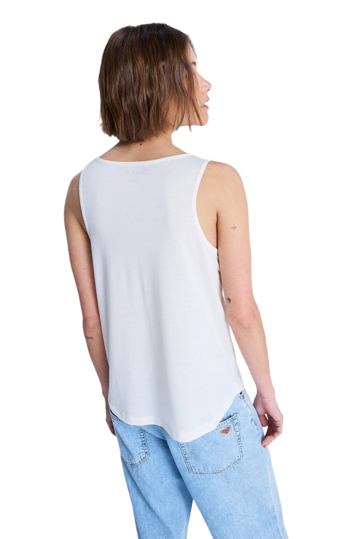 Roxy Surfclassic Tan Kadın Tişört ERJZT06092-2045 Beyaz