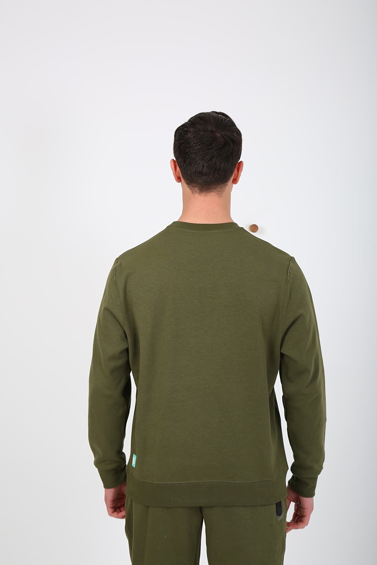 Esqudo Skull Erkek Sweatshirt ESWTP0001 Haki