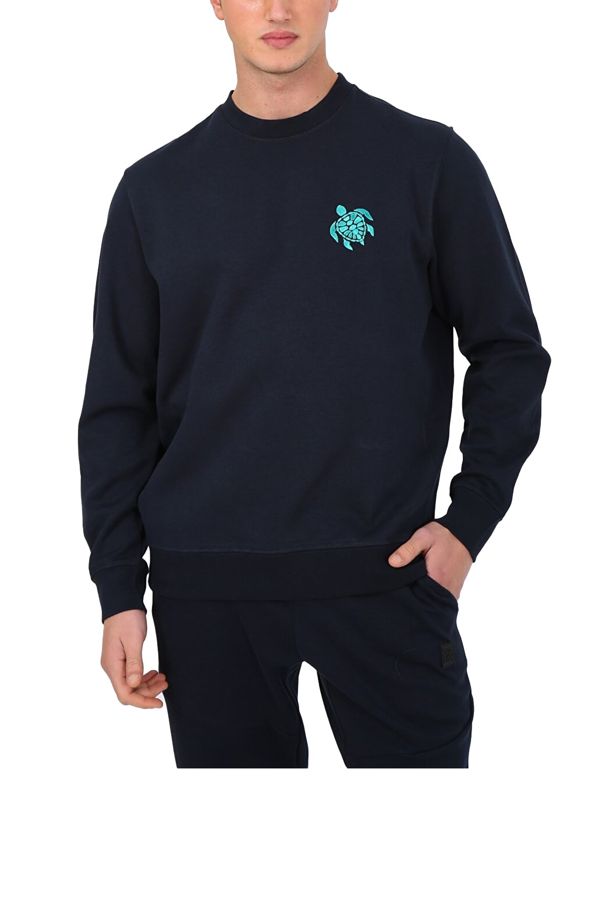Esqudo Turtle Erkek Sweatshirt ESWTP0002 Lacivert