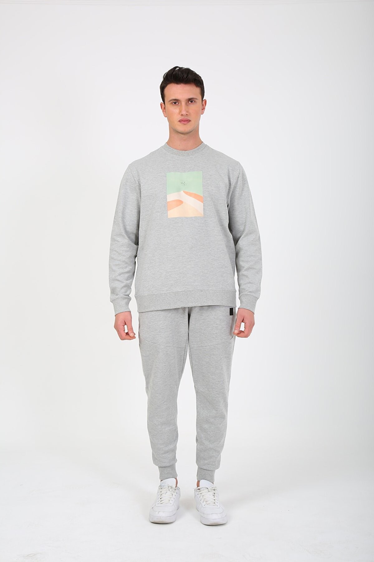 Esqudo Powder Erkek Sweatshirt ESWTP0004 Gri