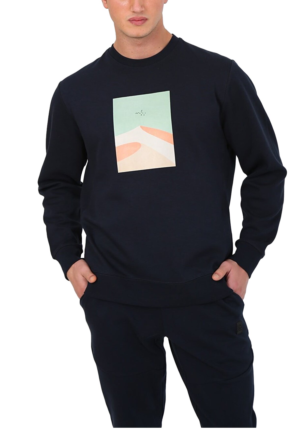 Esqudo Powder Erkek Sweatshirt ESWTP0004 Lacivert