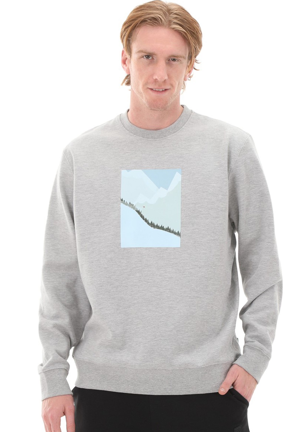 Esqudo Ski Erkek Sweatshirt ESWTP0005 Gri