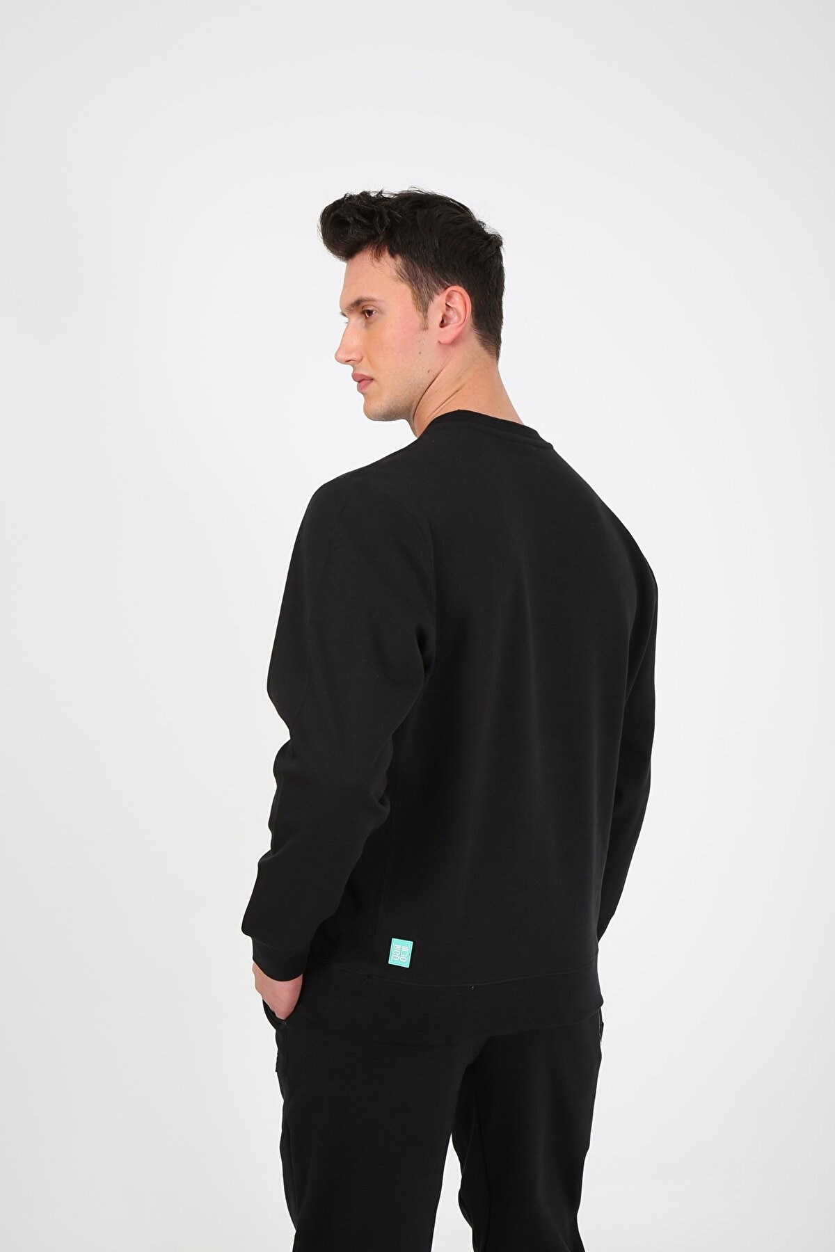 Esqudo Vespa Erkek Sweatshirt ESWTP0007 Siyah