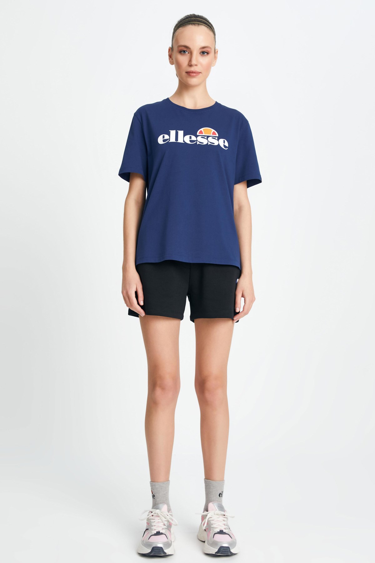 Ellesse Kadın Tişört F020-1-NV Lacivert