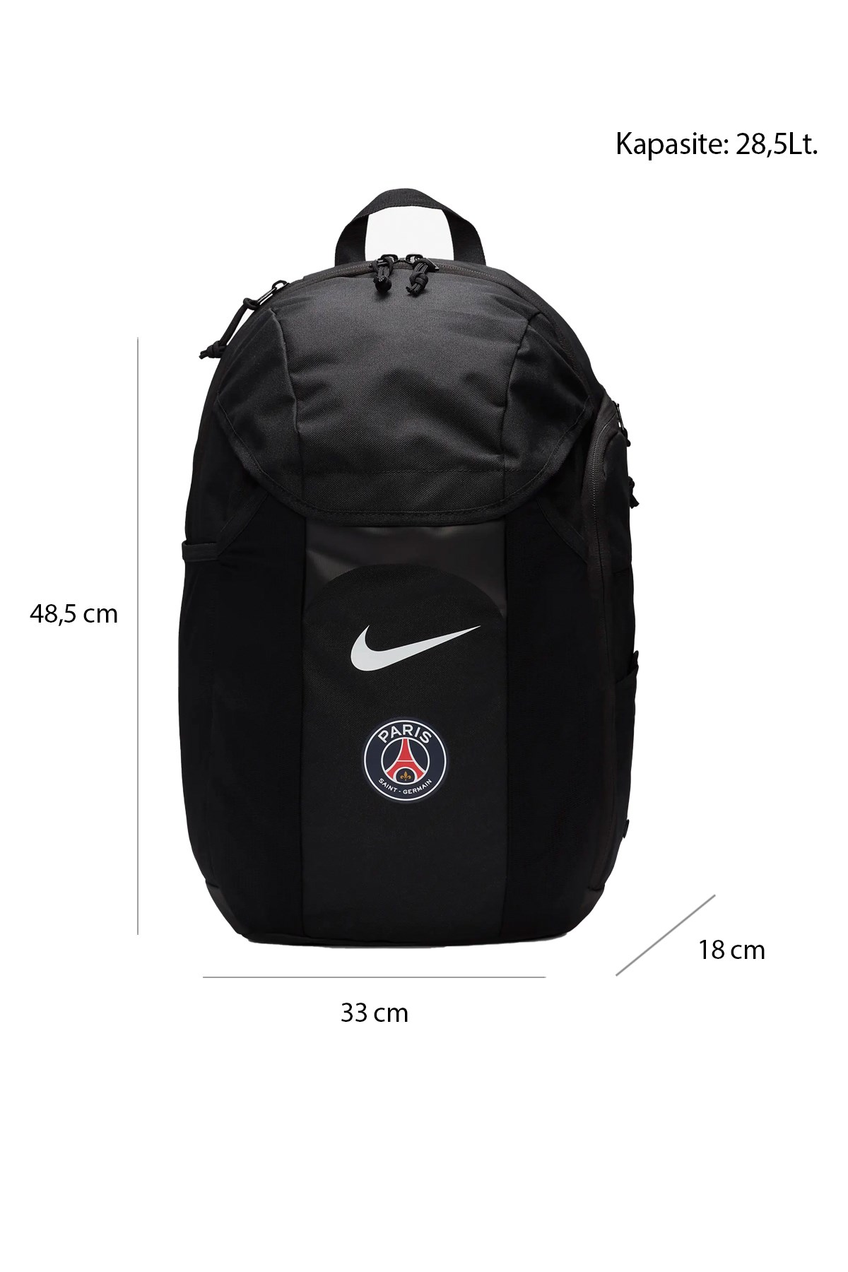 Nike Psg Academy 2.3 Unisex Sırt Çantası FB2892-010 Siyah