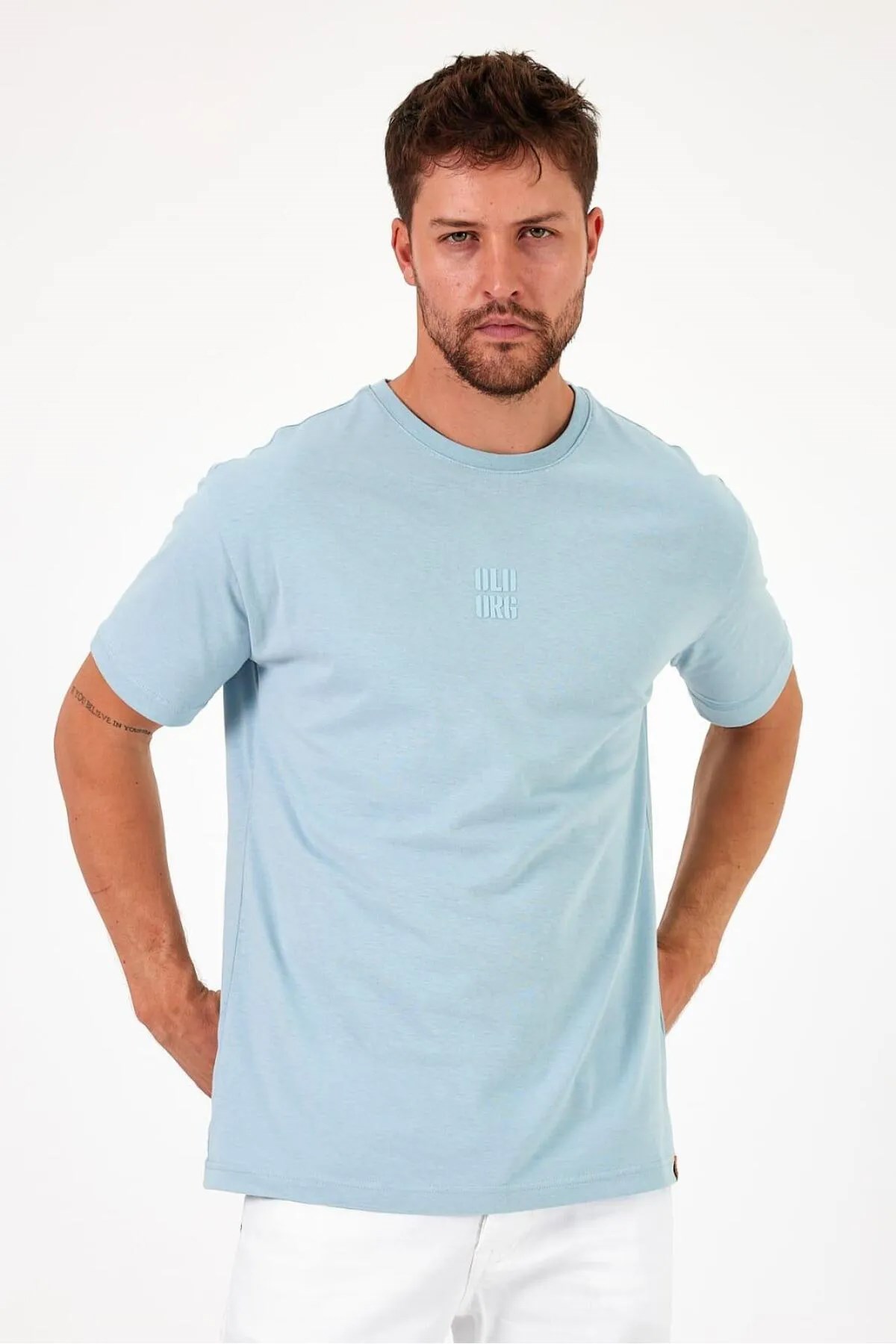 Five Pocket Erkek Tişört FP24B2006-FY139 Mavi