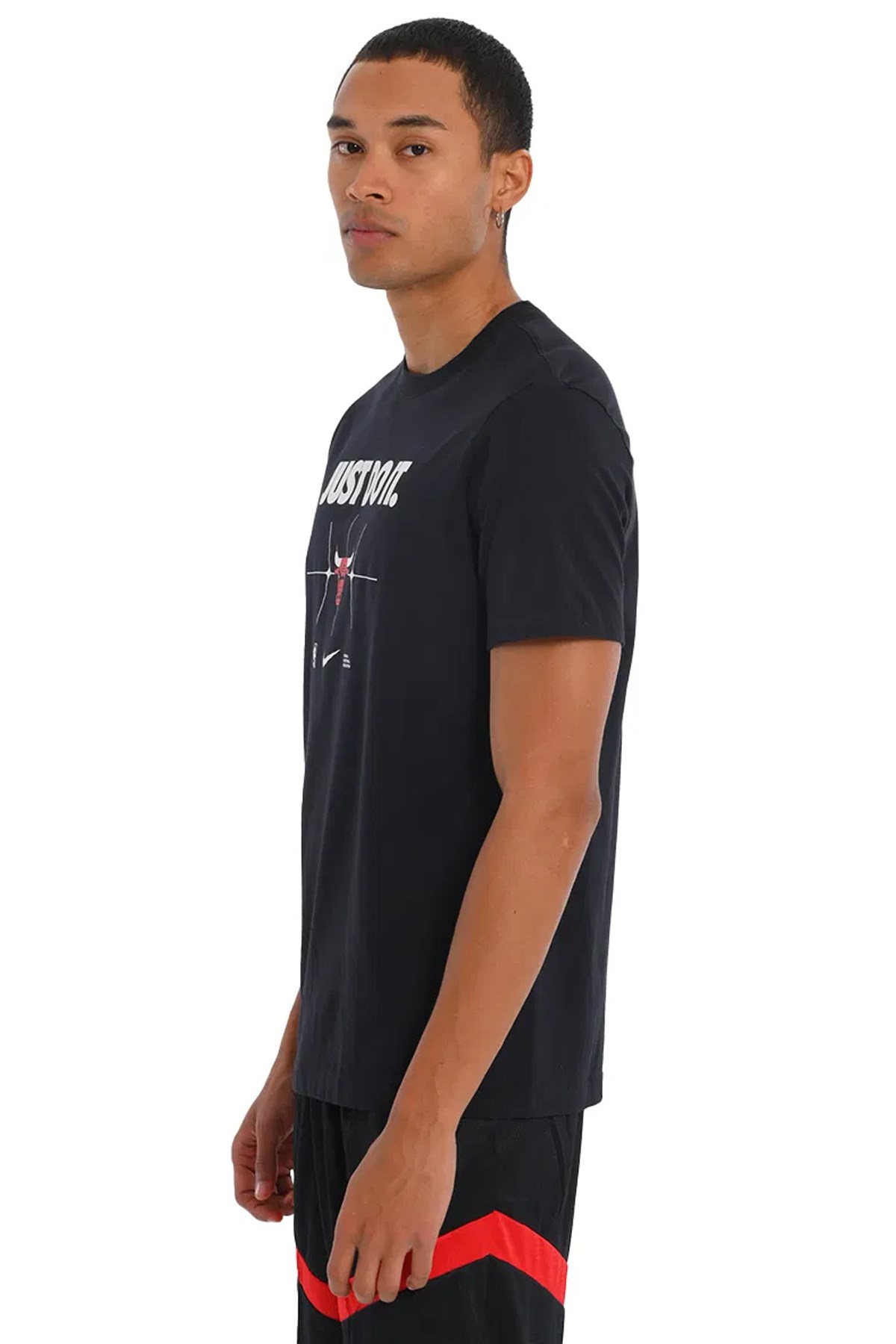 Nike Chi M Nk Es Nba Jdi Erkek Tişört FQ6270-010 Siyah