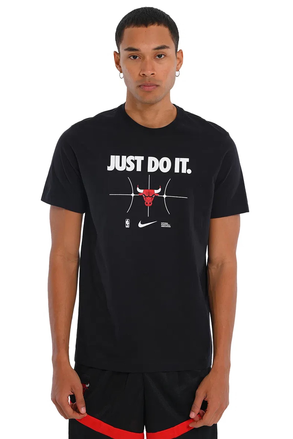 Nike Chi M Nk Es Nba Jdi Erkek Tişört FQ6270-010 Siyah